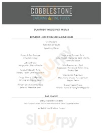 Cobblestone Catering & Fine Foods, Brooklyn