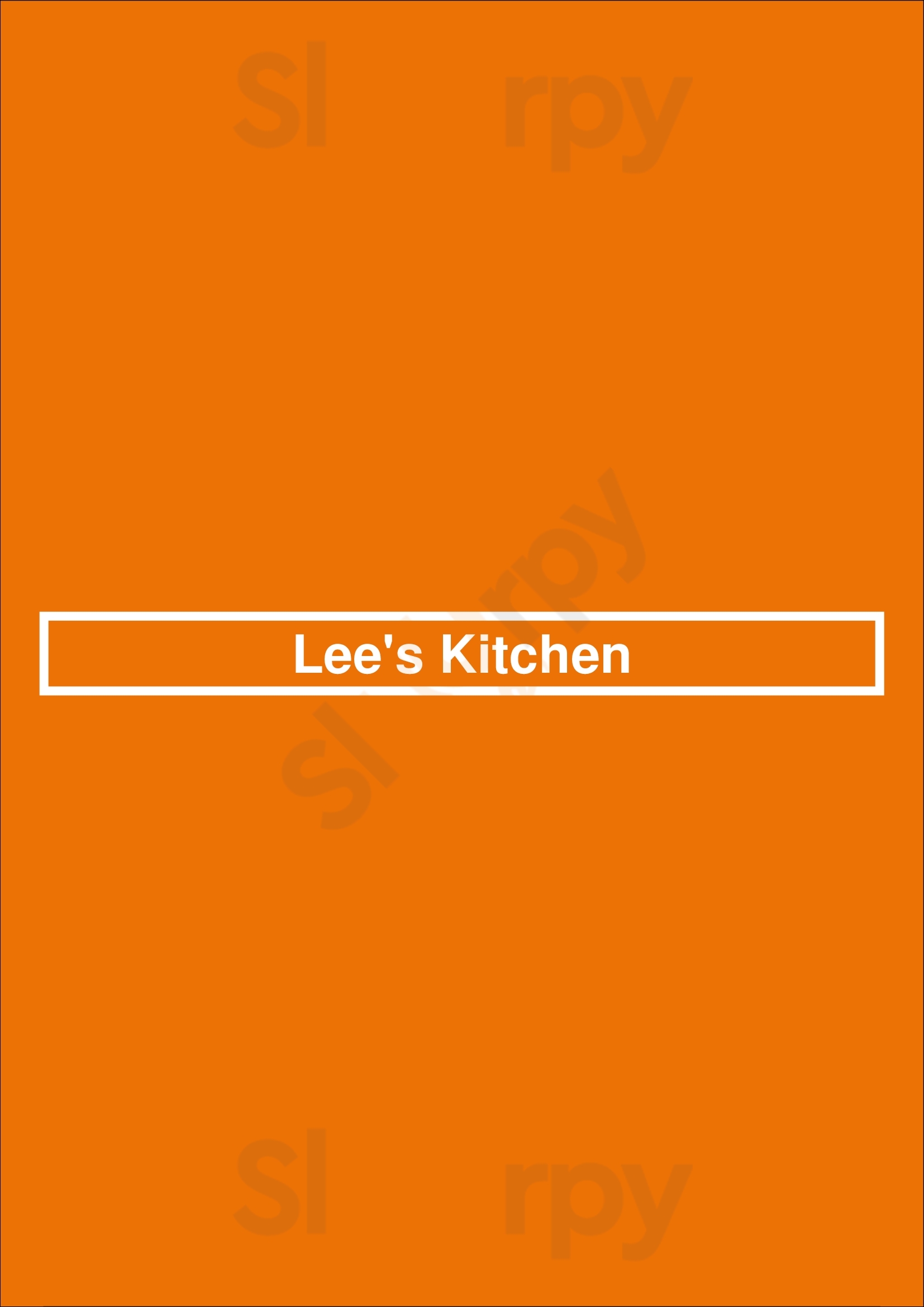 Lee's Kitchen San Antonio Menu - 1