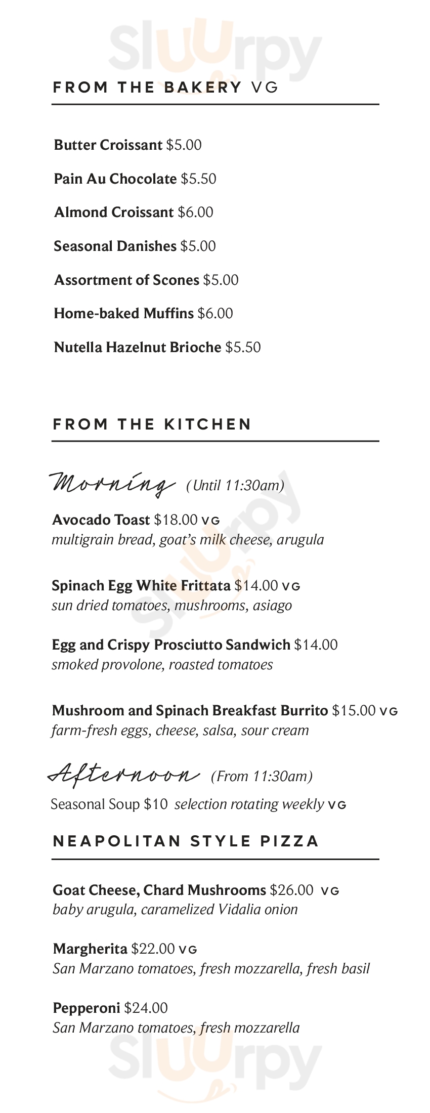 Main Menu - St. Francis Cafe