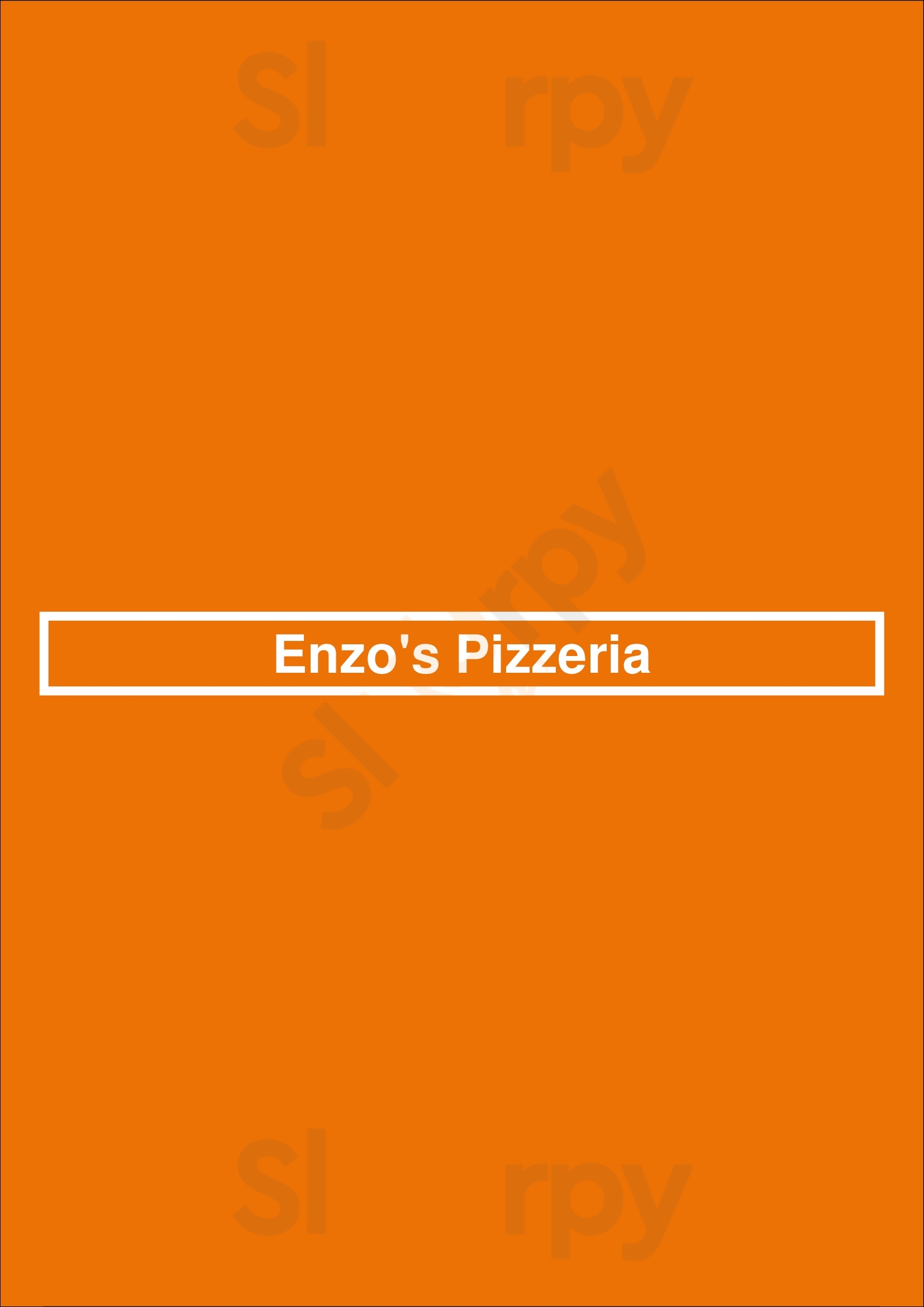 Enzo's Pizzeria Los Angeles Menu - 1