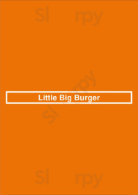 Little Big Burger menu