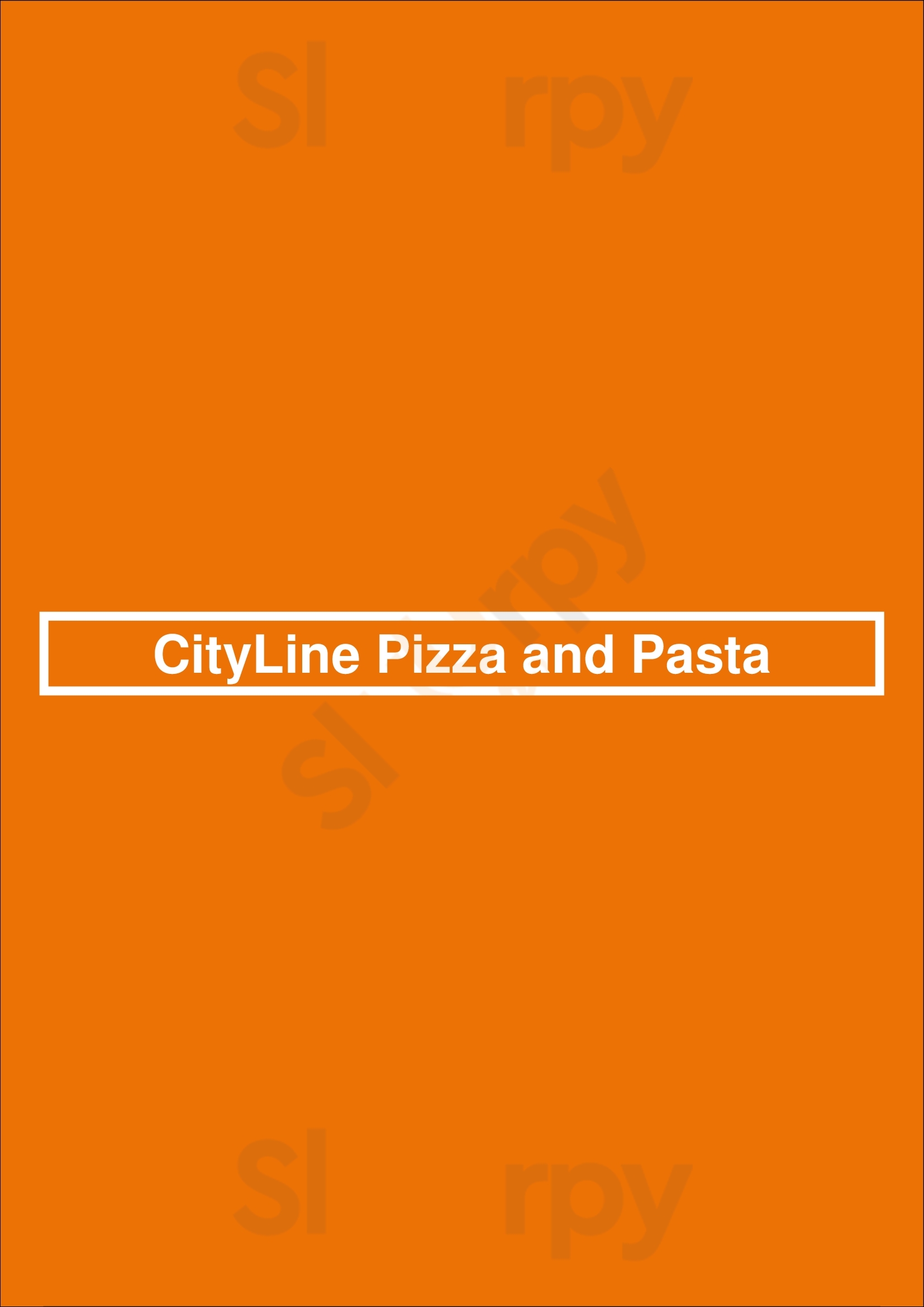 Cityline Pizza And Pasta Brooklyn Menu - 1