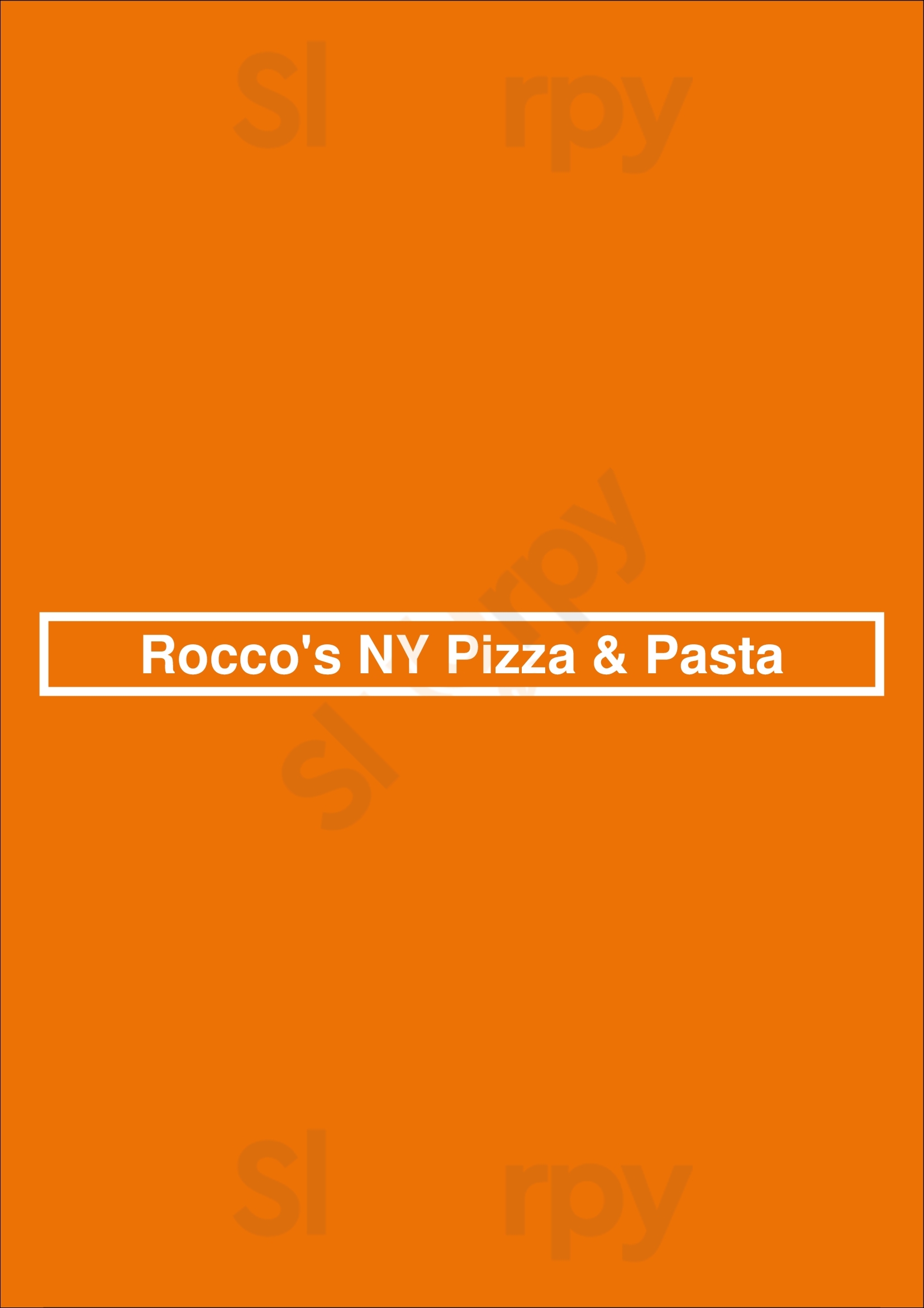 Rocco's Ny Pizza & Pasta Las Vegas Menu - 1