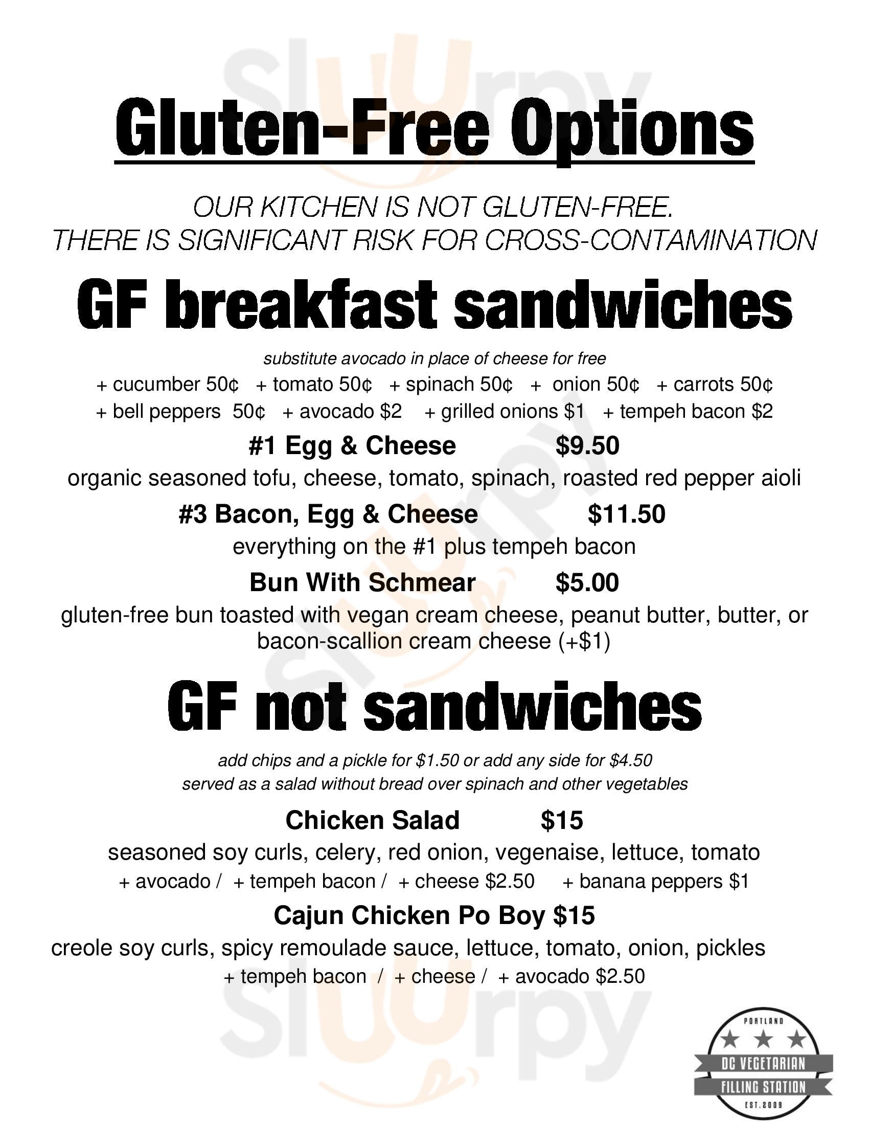 Dc Vegetarian Portland Menu - 1