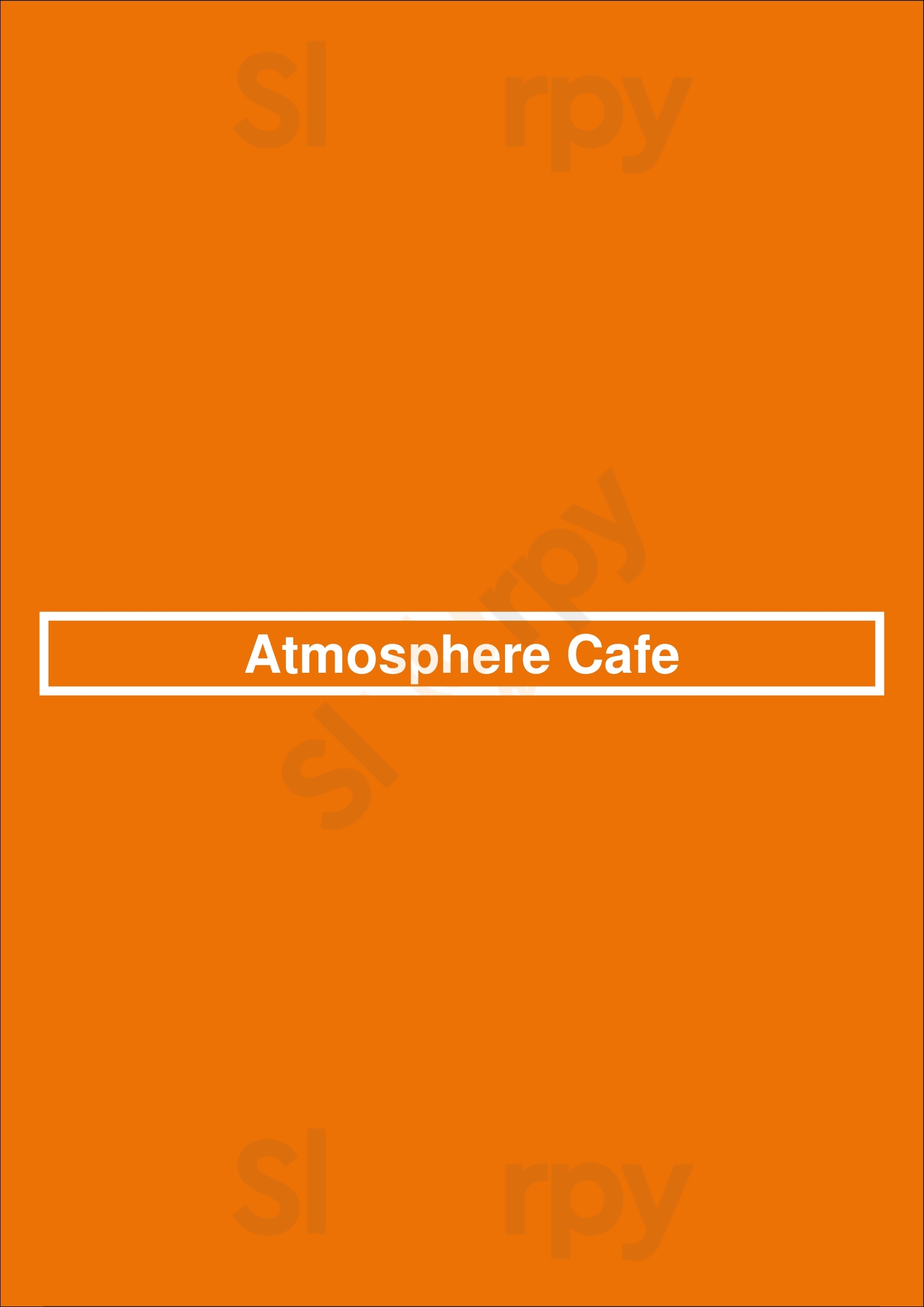 Atmosphere Cafe Los Angeles Menu - 1