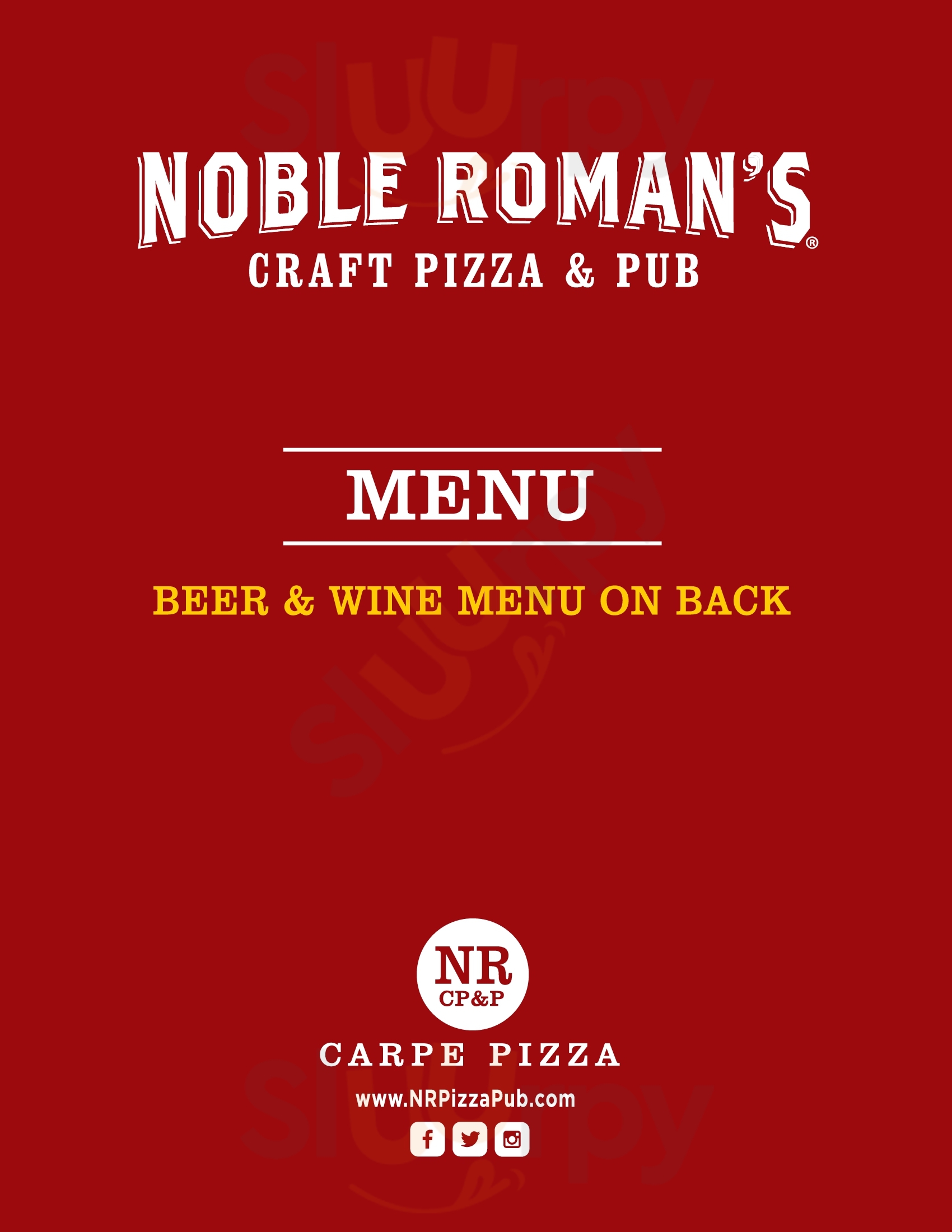 Main Menu - Noble Roman's