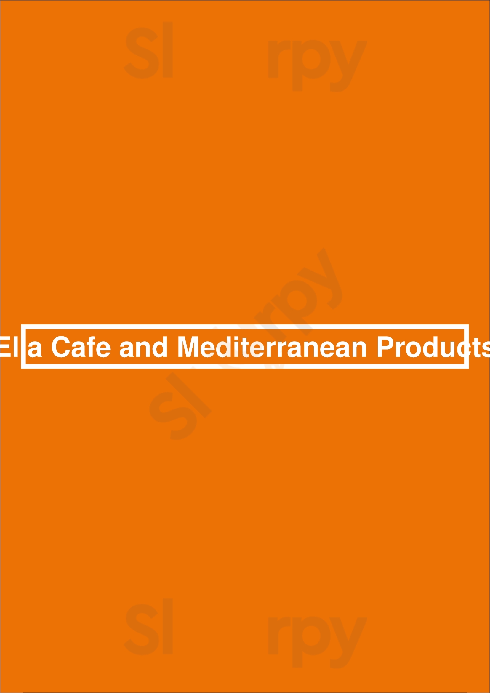 Elia Mediterranean Products Miami Menu - 1