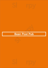 Bean Post Pub menu