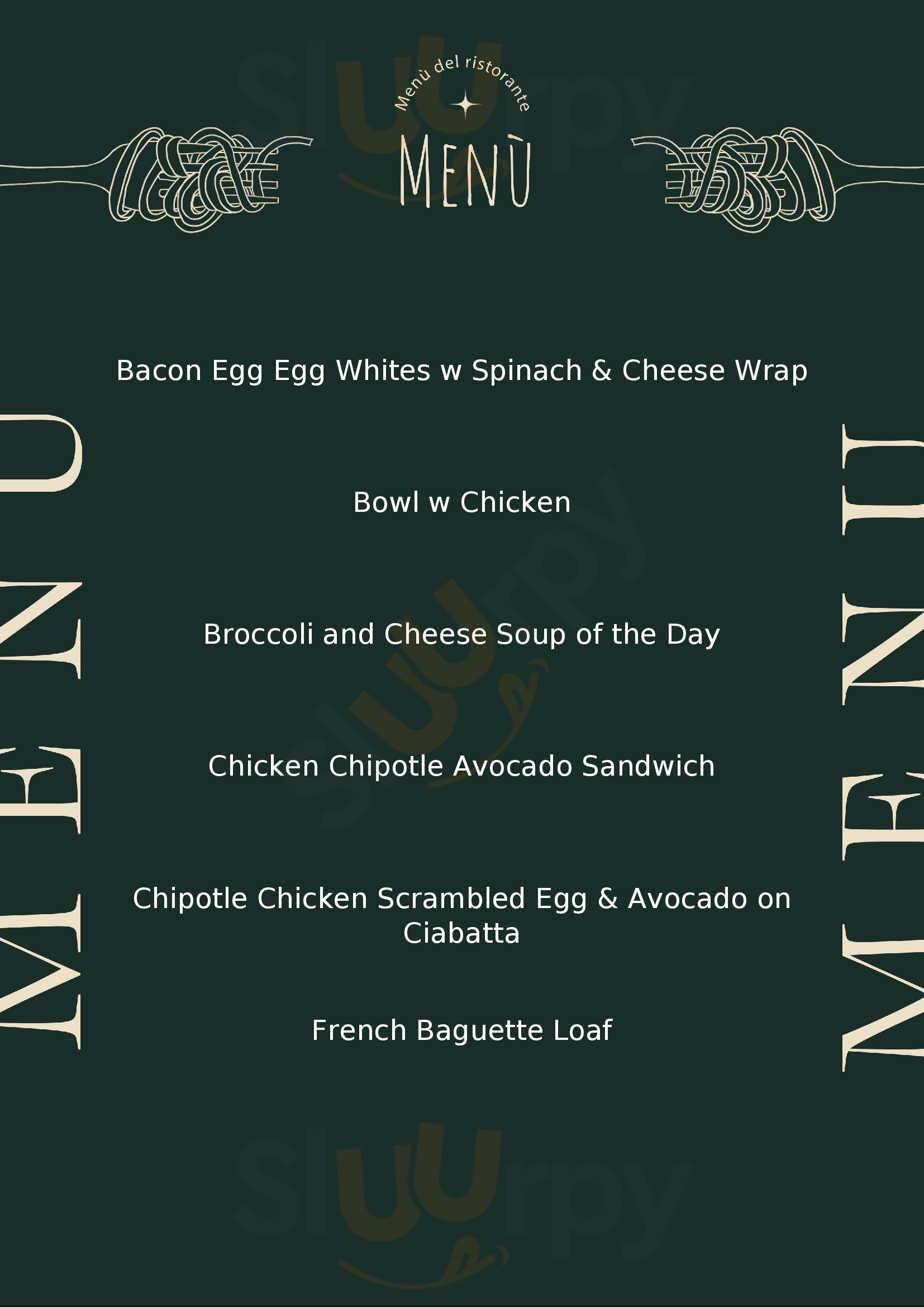 Menu Fuudies - Panera