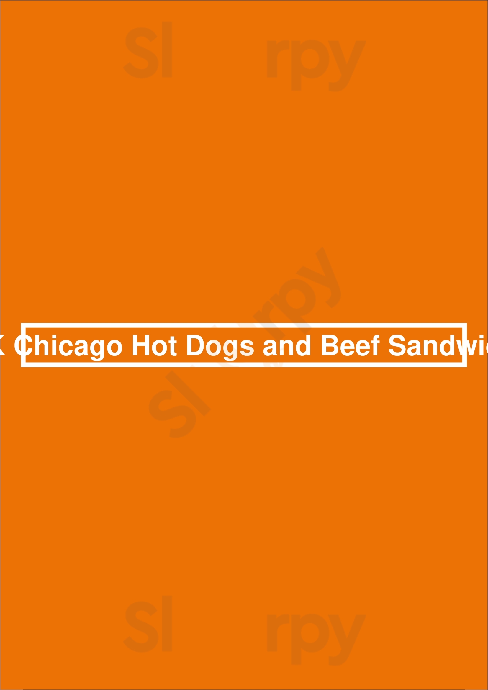 Jk Chicago Hot Dogs And Beef Sandwich San Antonio Menu - 1