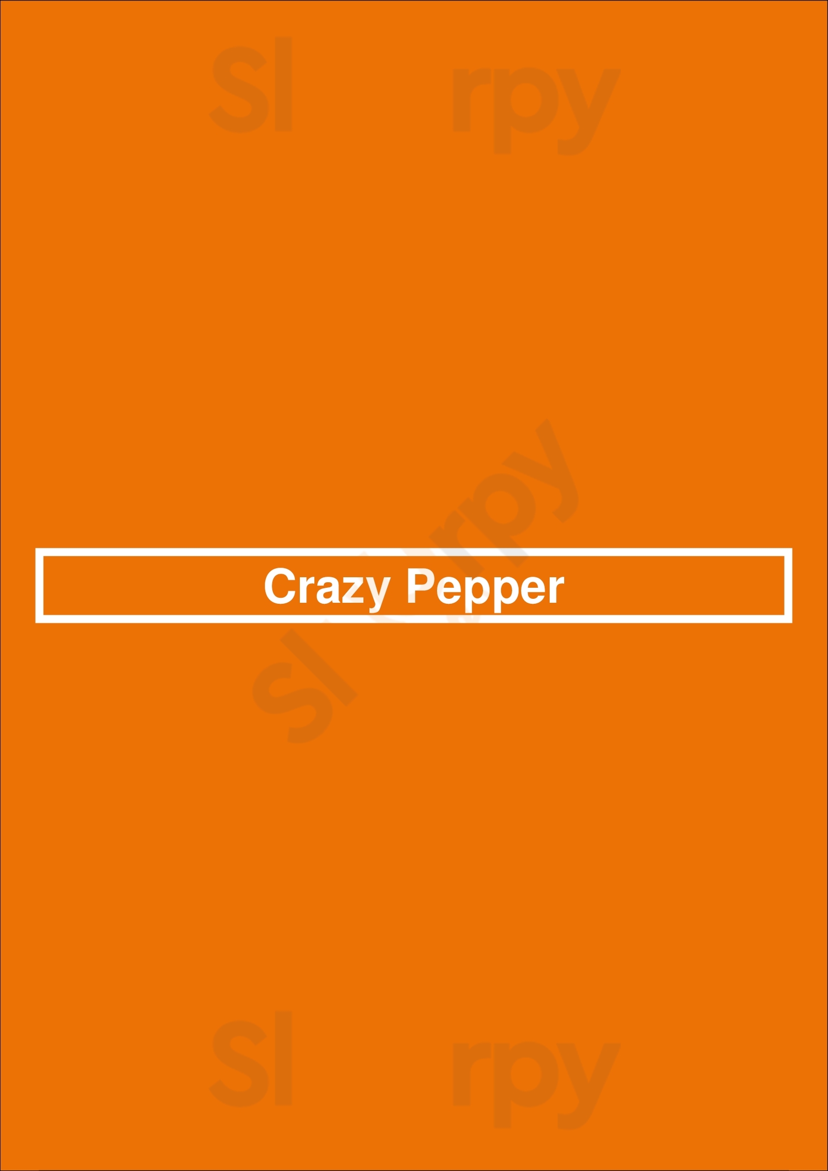 Main Menu - Crazy Pepper