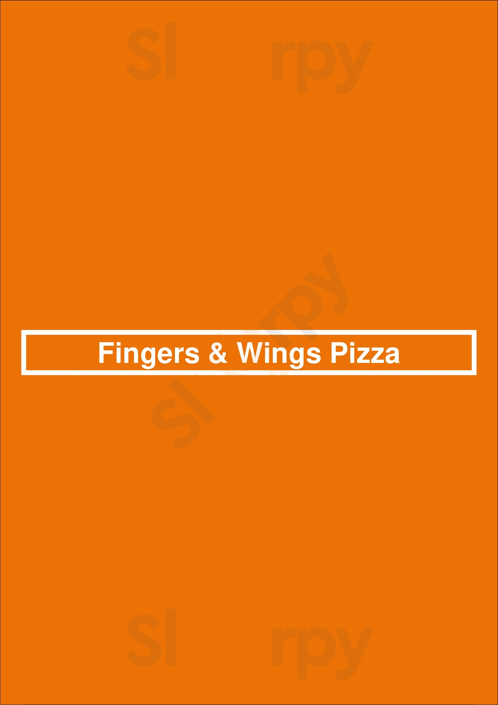 Fingers & Wings Pizza Philadelphia Menu - 1