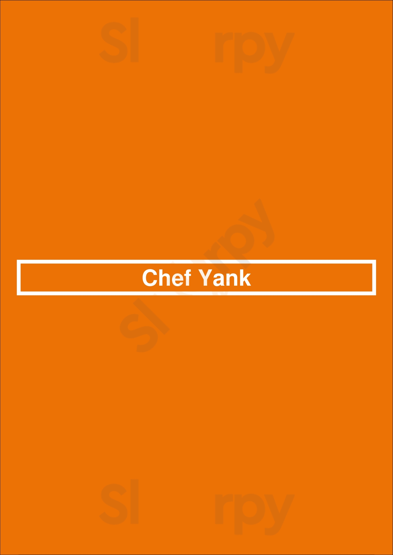 Chef Yank Miami Menu - 1