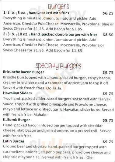 Fat Tommy's Chicago Menu - 1