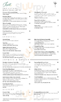 Traveler's Tea Company menu