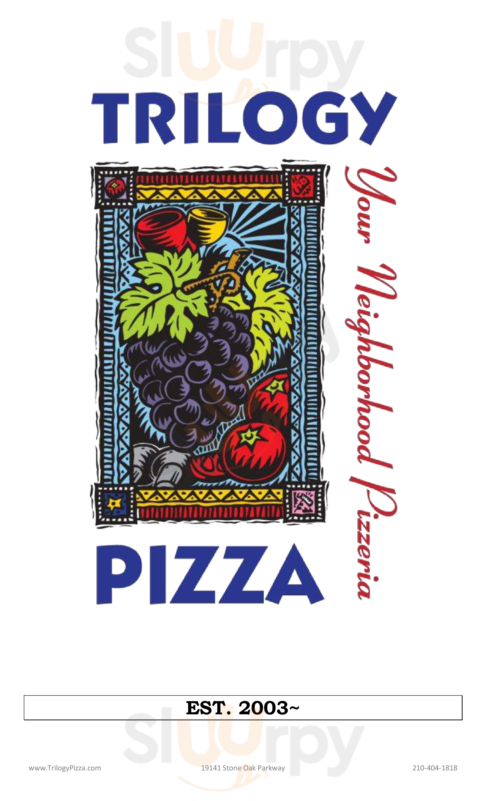 Main Menu - Hollywood Pizza