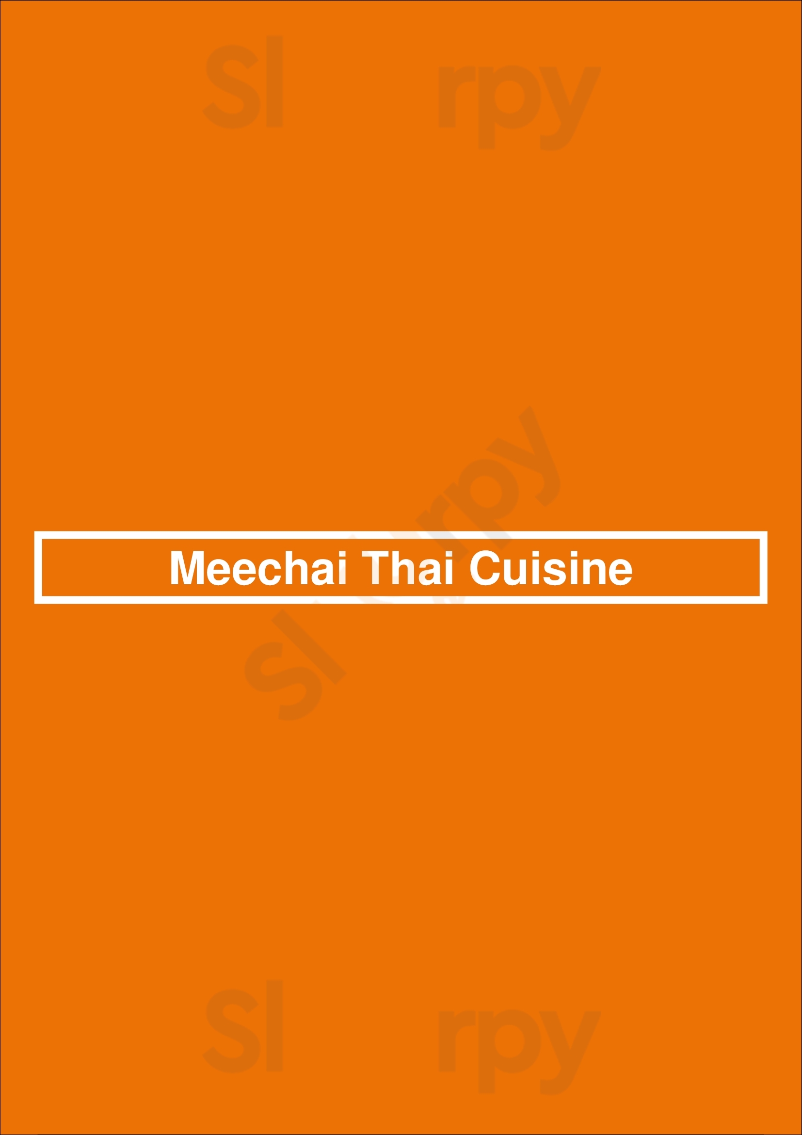Meechai Thai Cuisine San Diego Menu - 1