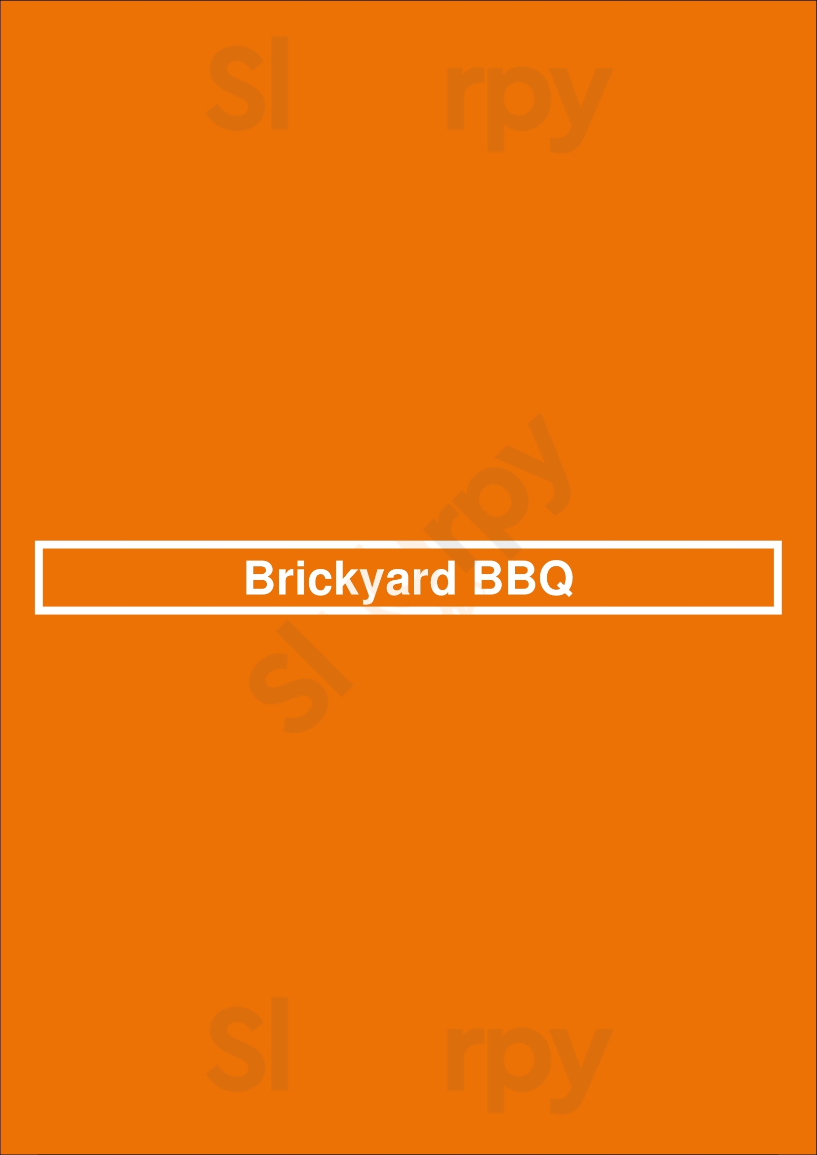 Brickyard Bbq San Antonio Menu - 1