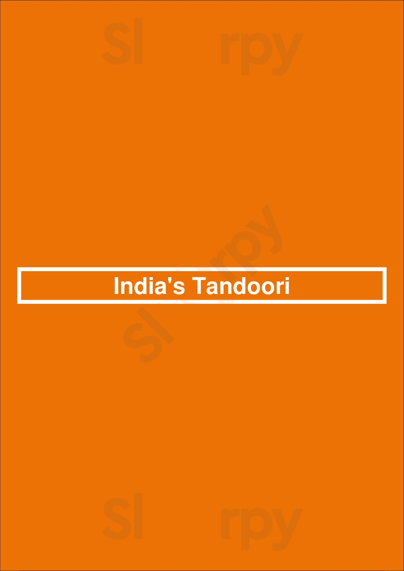 India's Tandoori Los Angeles Menu - 1