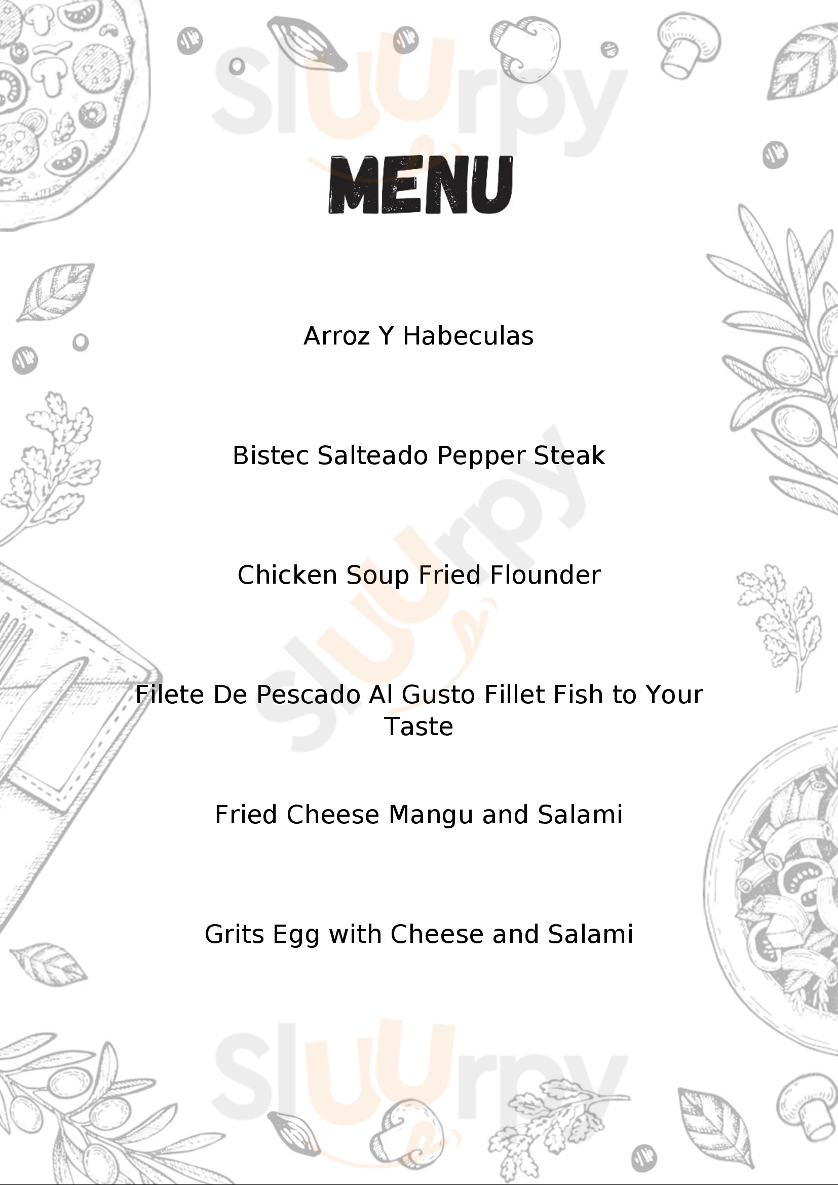 Menu Fuudies - Loma Restaurant