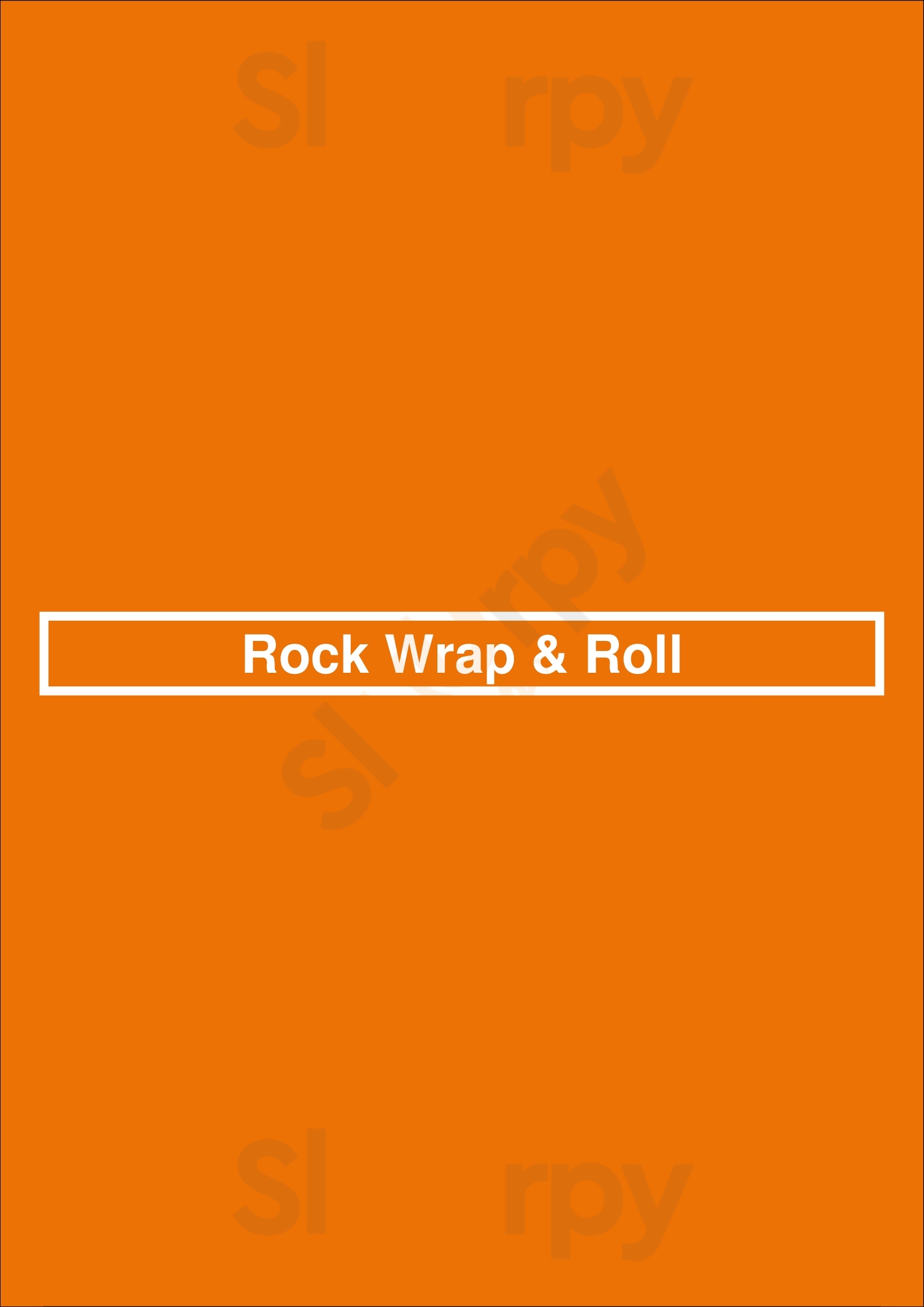 Rock Wrap & Roll Chicago Menu - 1