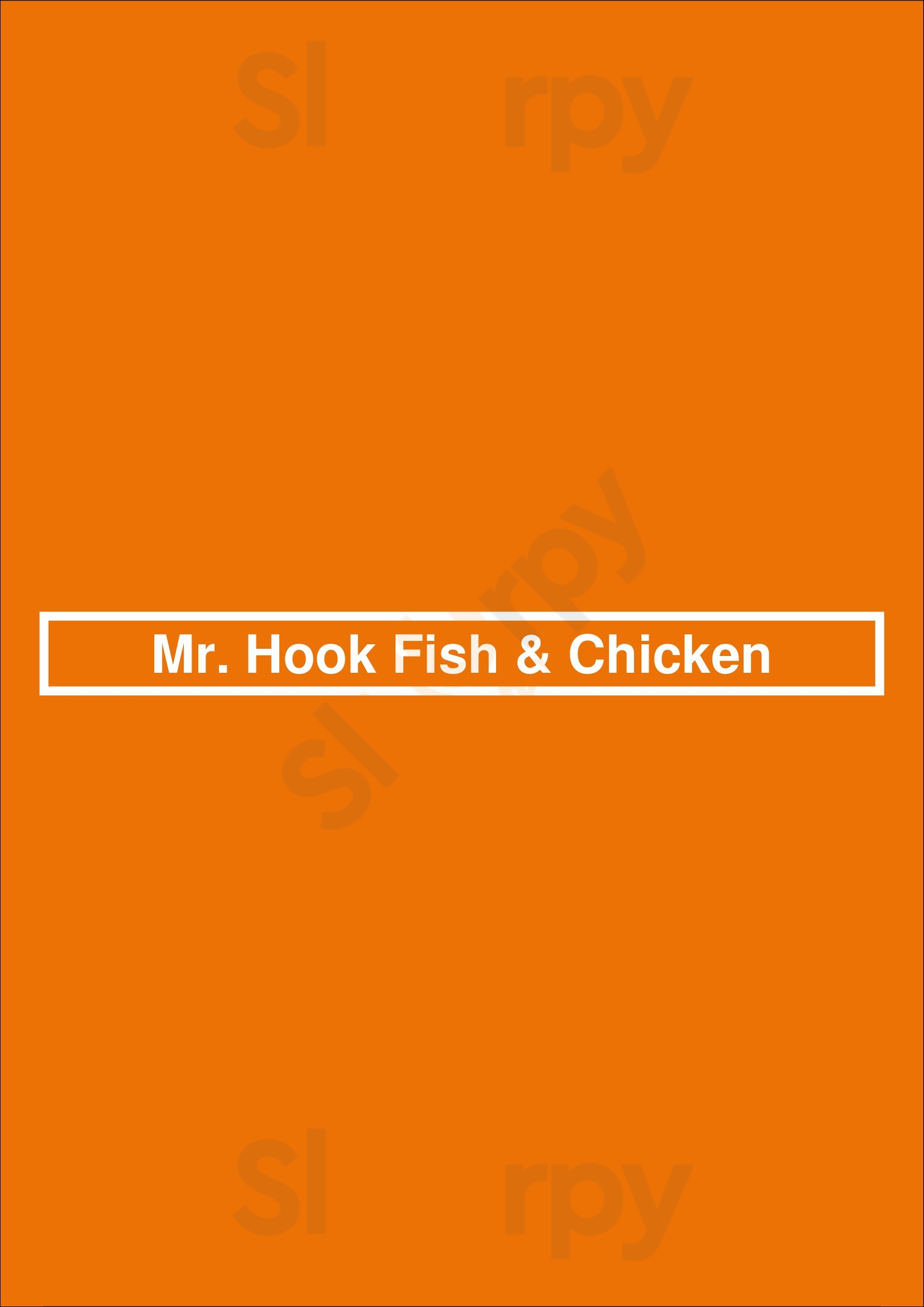 Mr. Hook Fish & Chicken Philadelphia Menu - 1