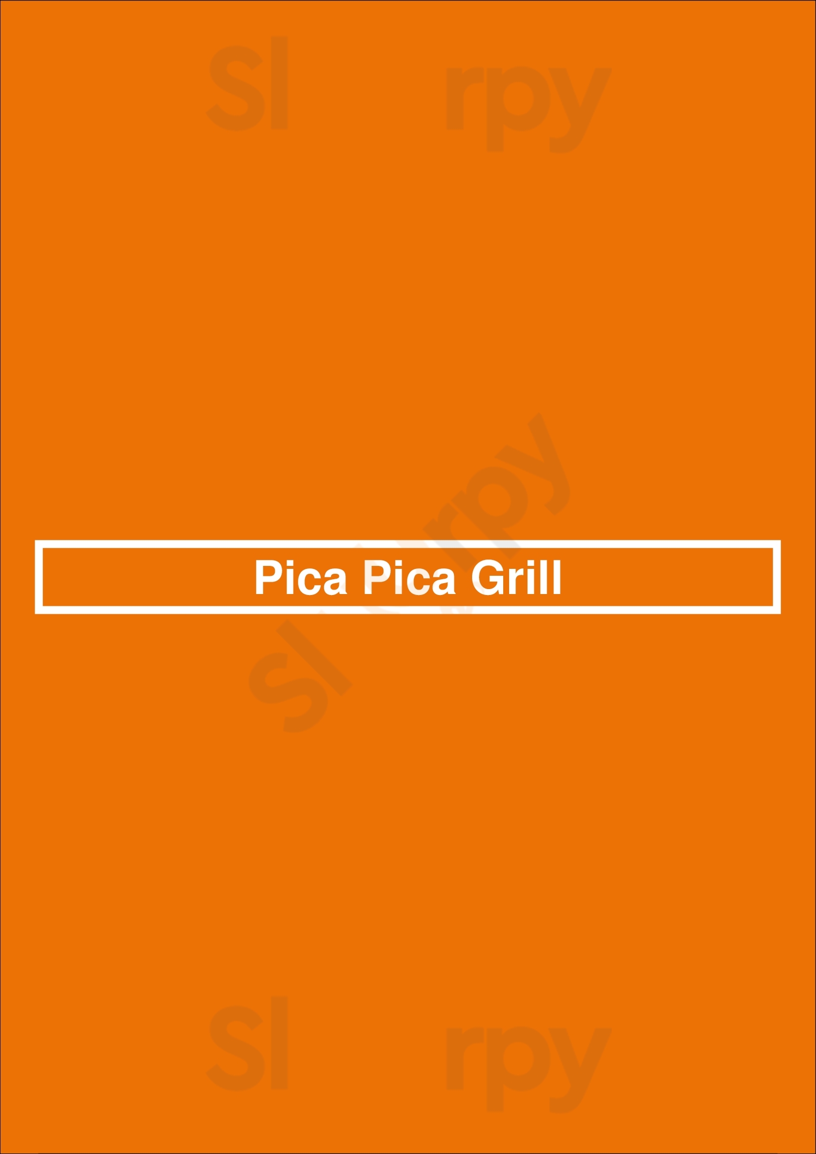 Pica Pica Grill Portland Menu - 1