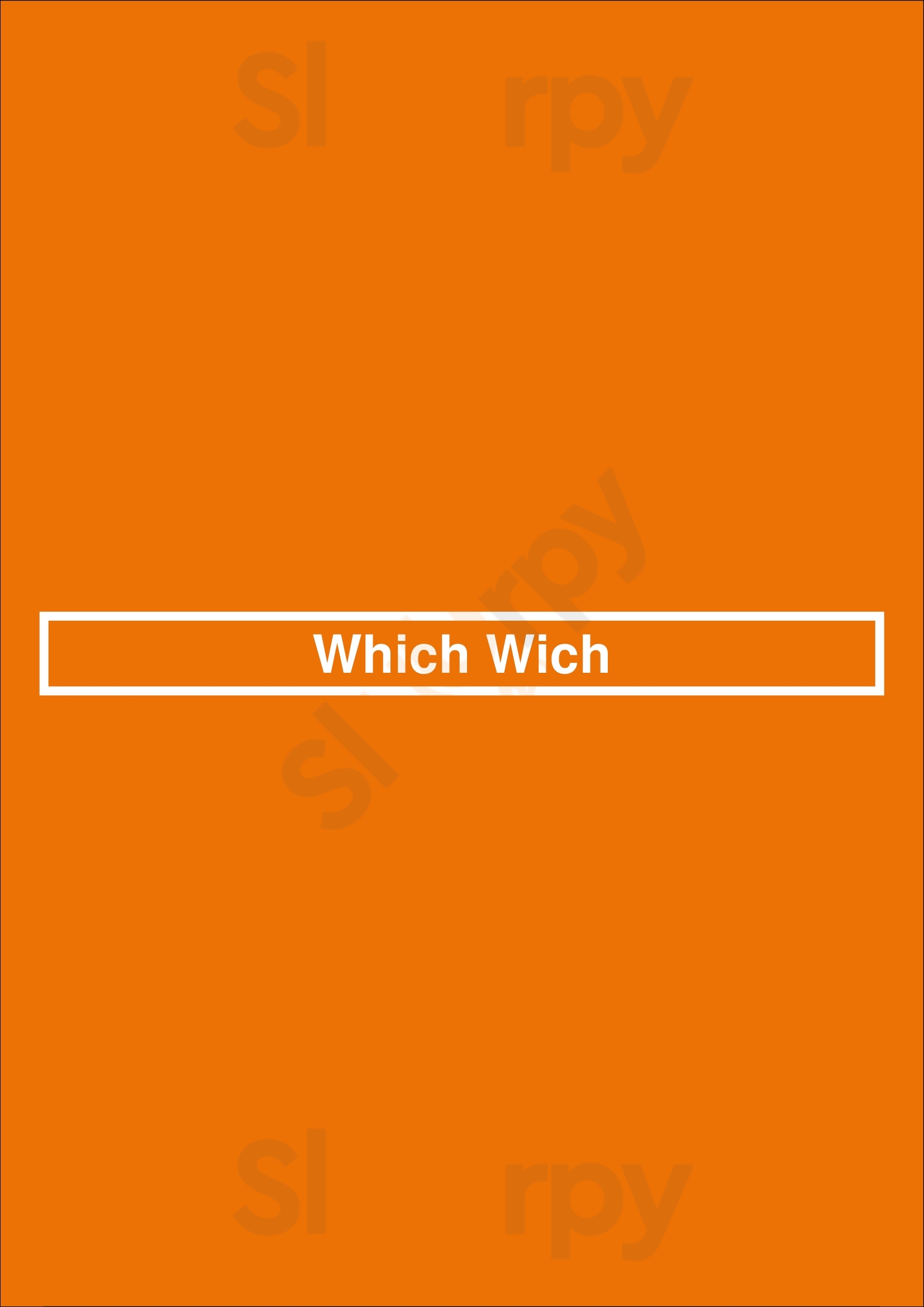 Which Wich Dallas Menu - 1