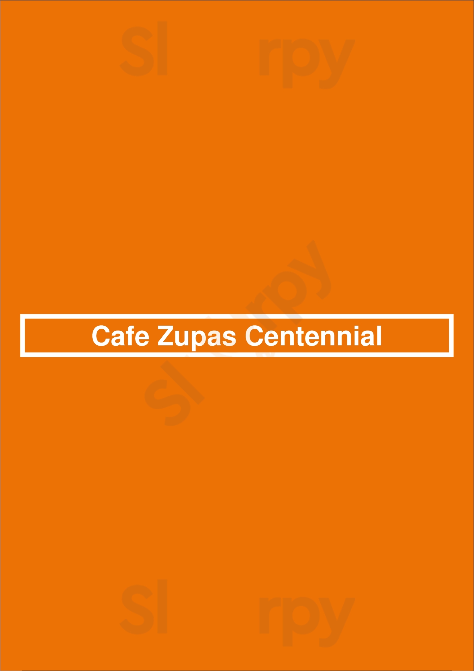 Cafe Zupas Centennial Las Vegas Menu - 1