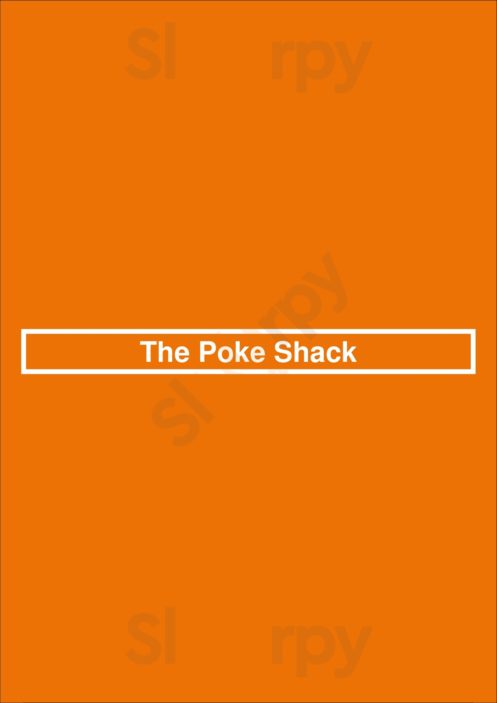 The Poke Shack Los Angeles Menu - 1