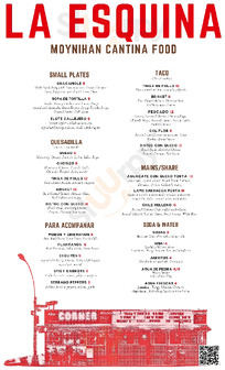 La Esquina - Midtown menu