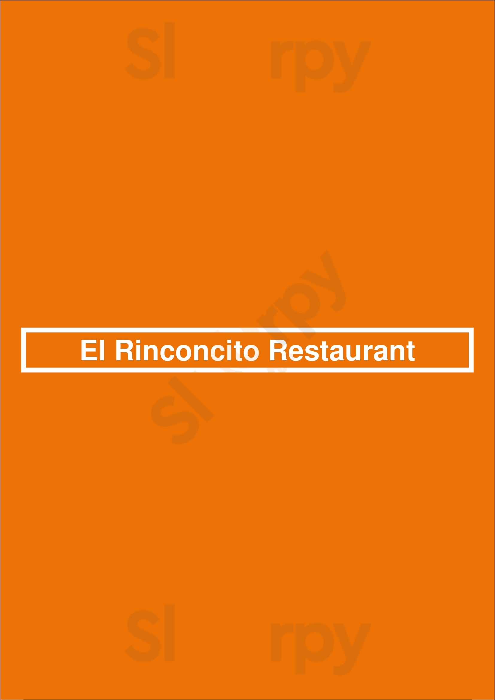 El Rinconcito Restaurant Philadelphia Menu - 1