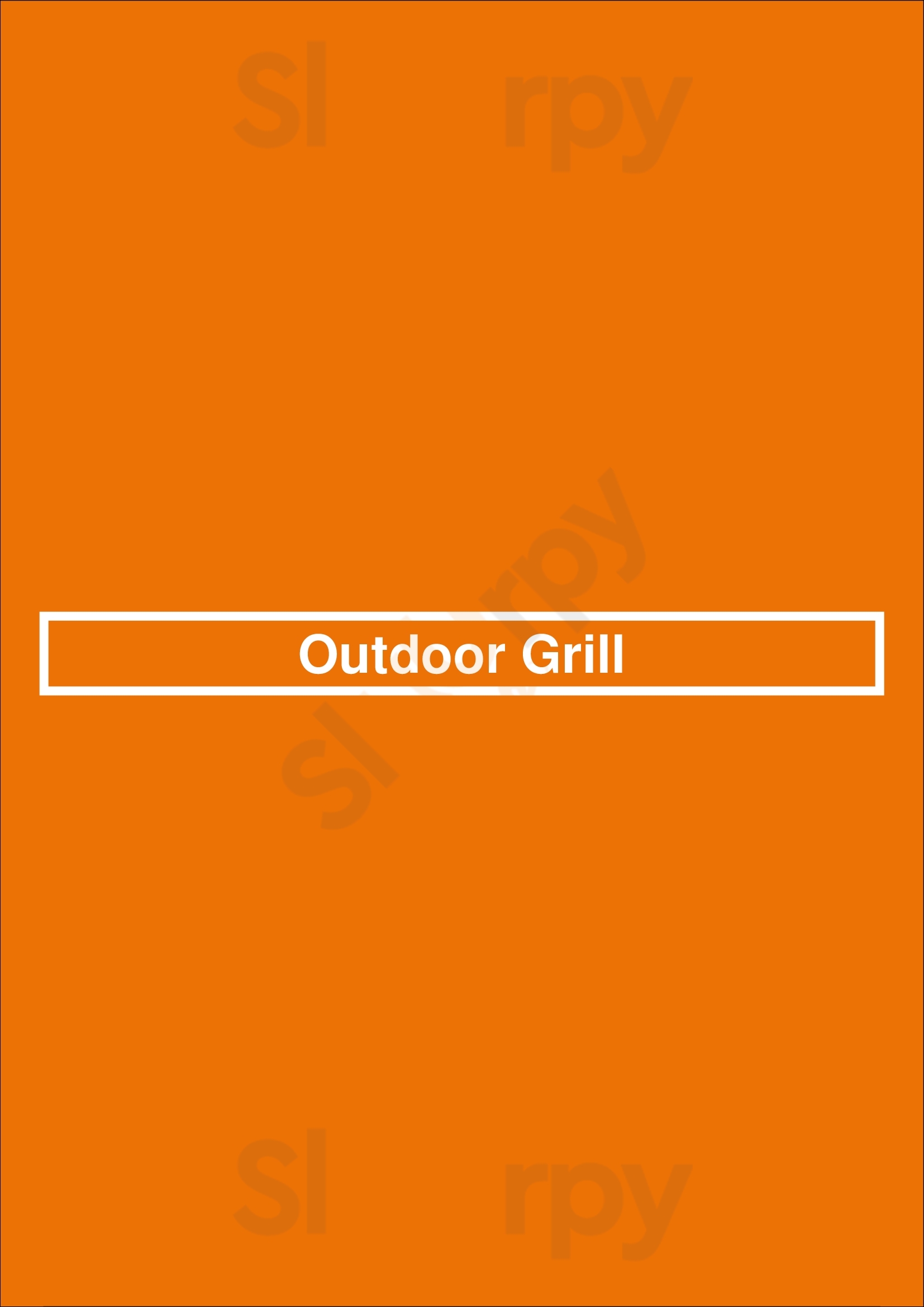 Outdoor Grill Los Angeles Menu - 1