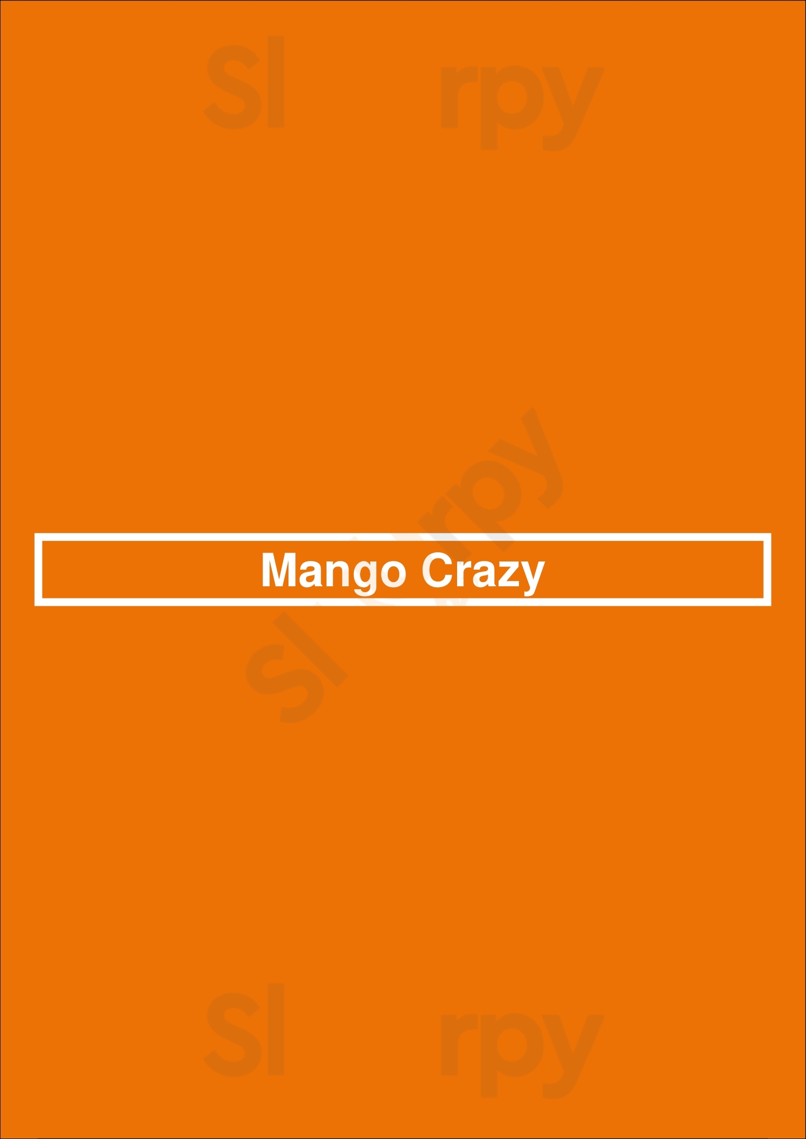 Main Menu - Mango Crazy