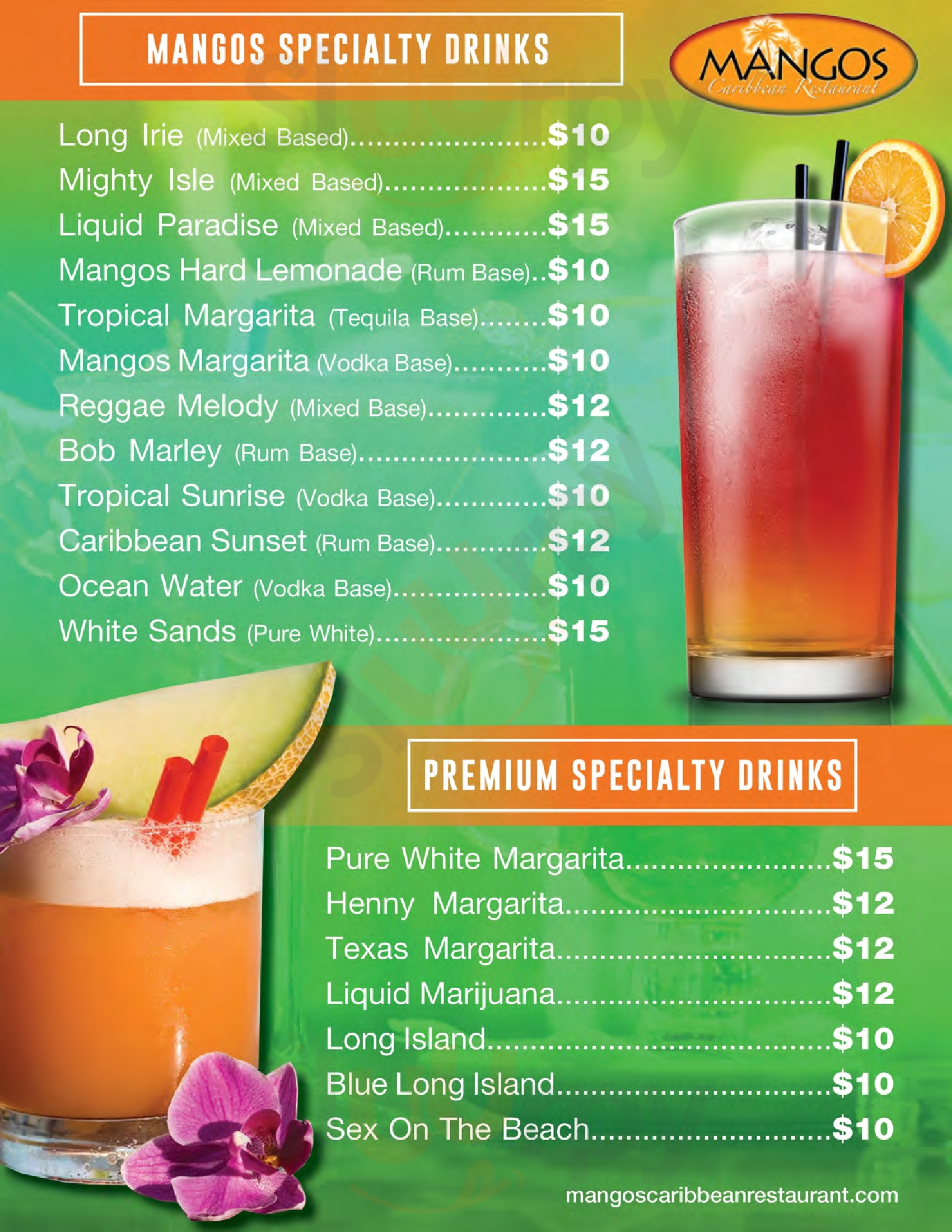 Main Menu - Huldahs Carribean Cuisine