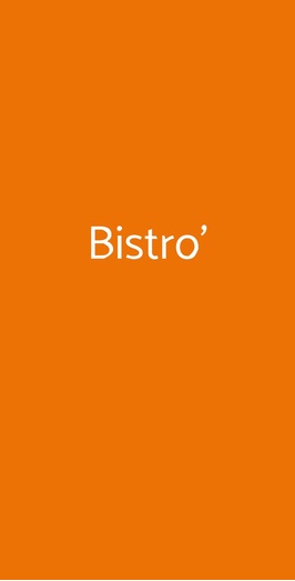 Bistro', Sottomarina