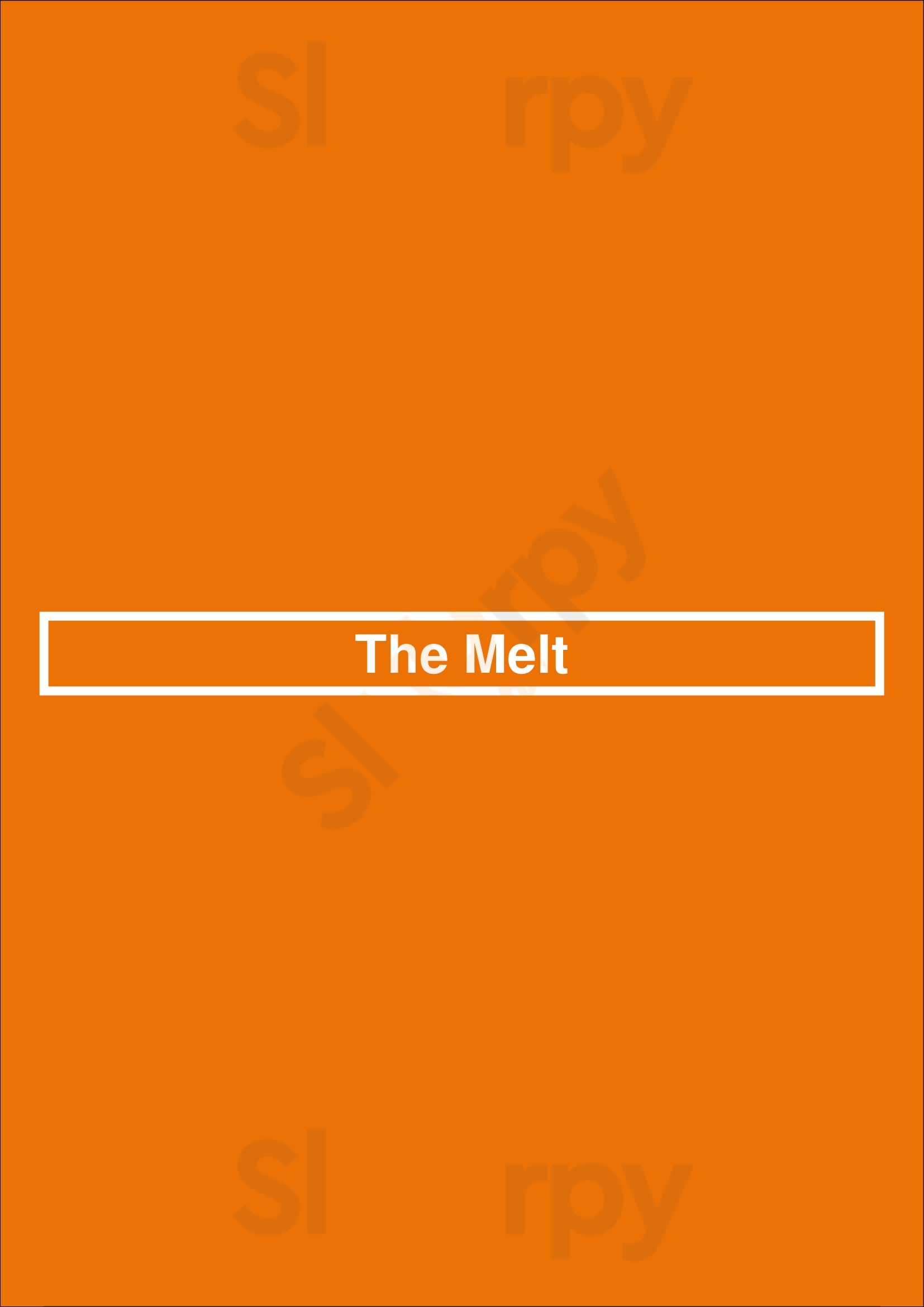 The Melt San Francisco Menu - 1