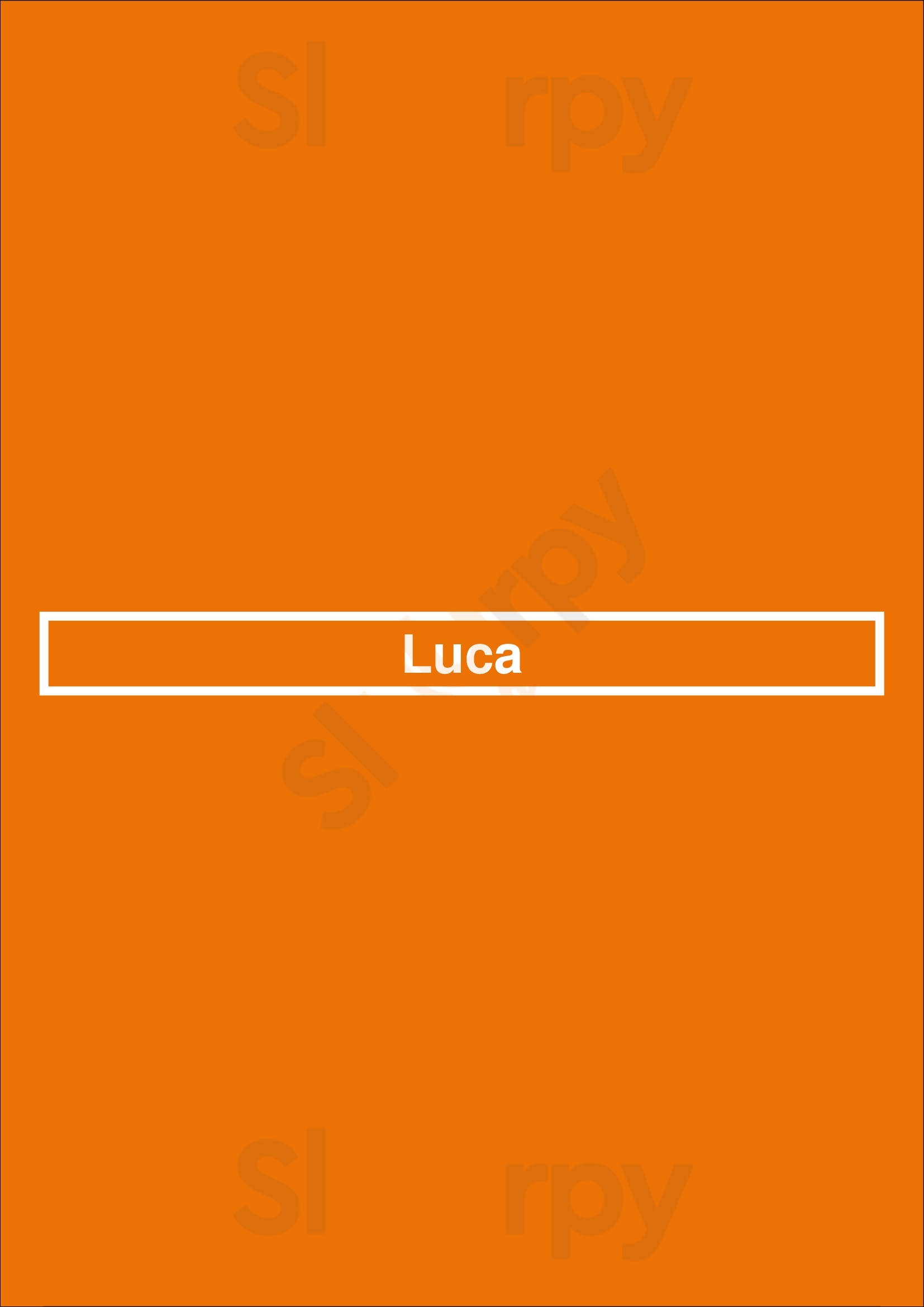 Main Menu - Luca