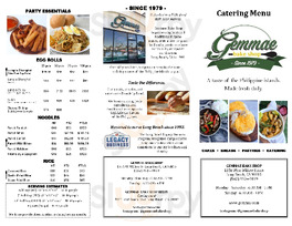 Gemmae Bake Shop menu