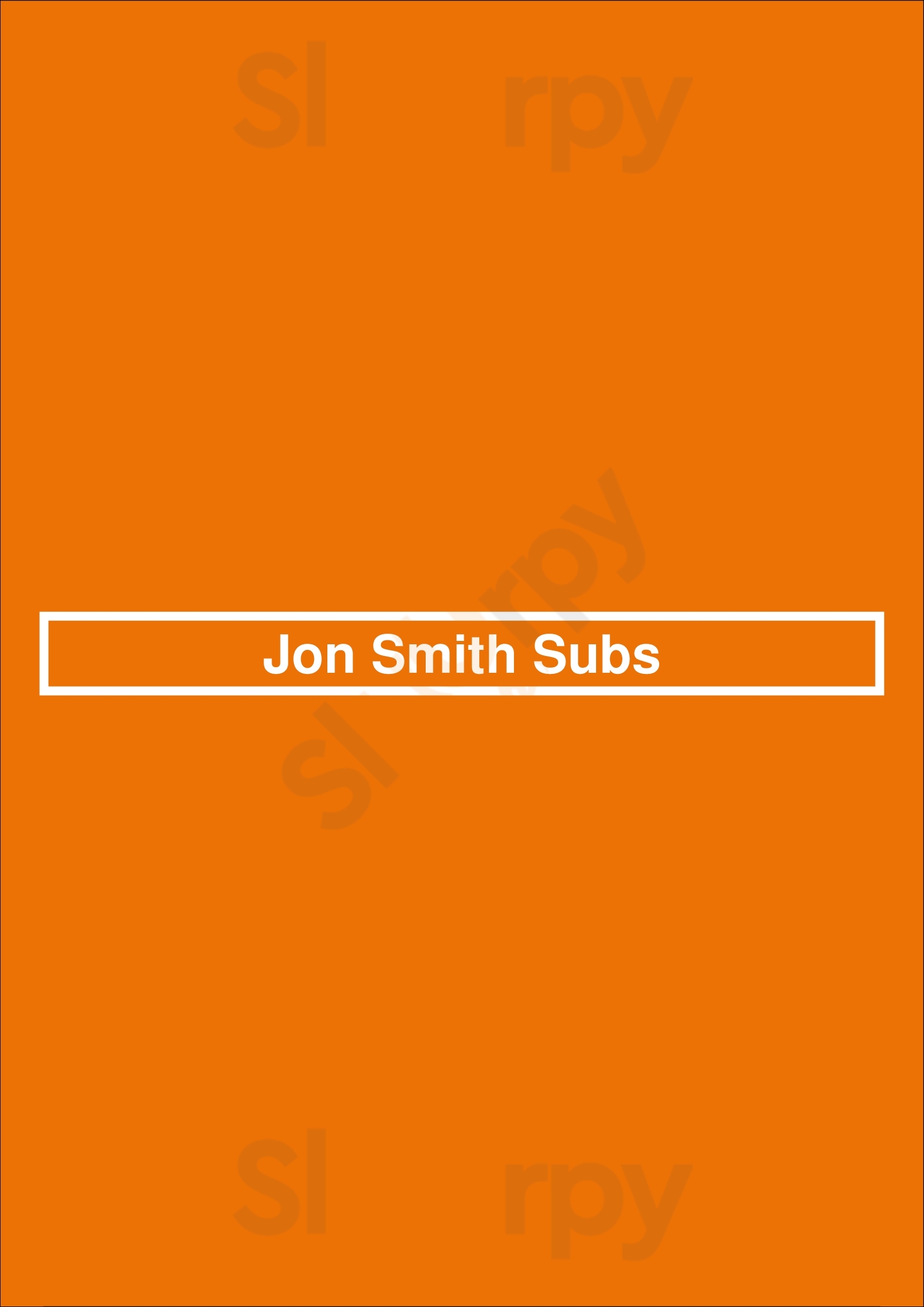 Main Menu - Jon Smith Subs