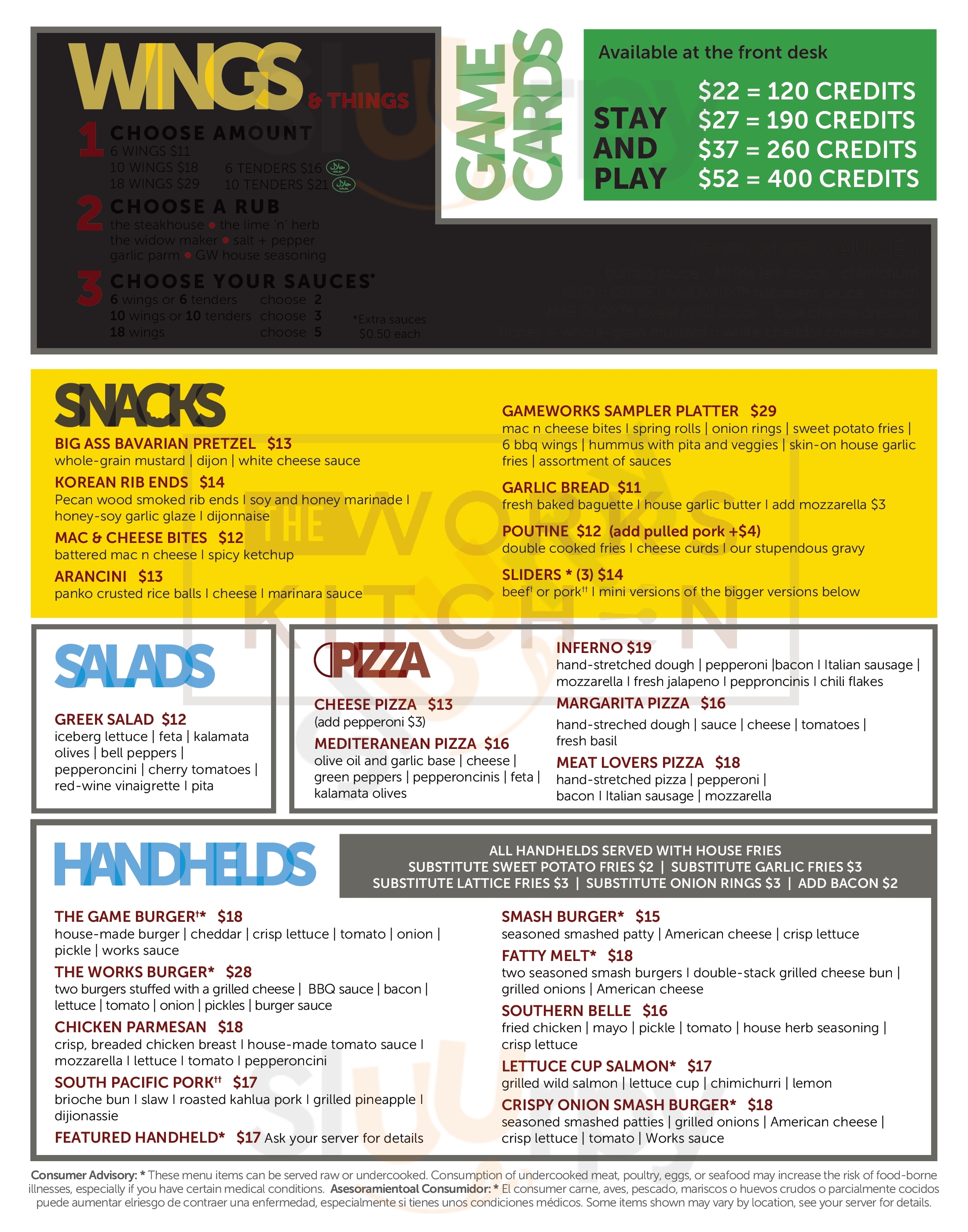 Main Menu - Gameworks