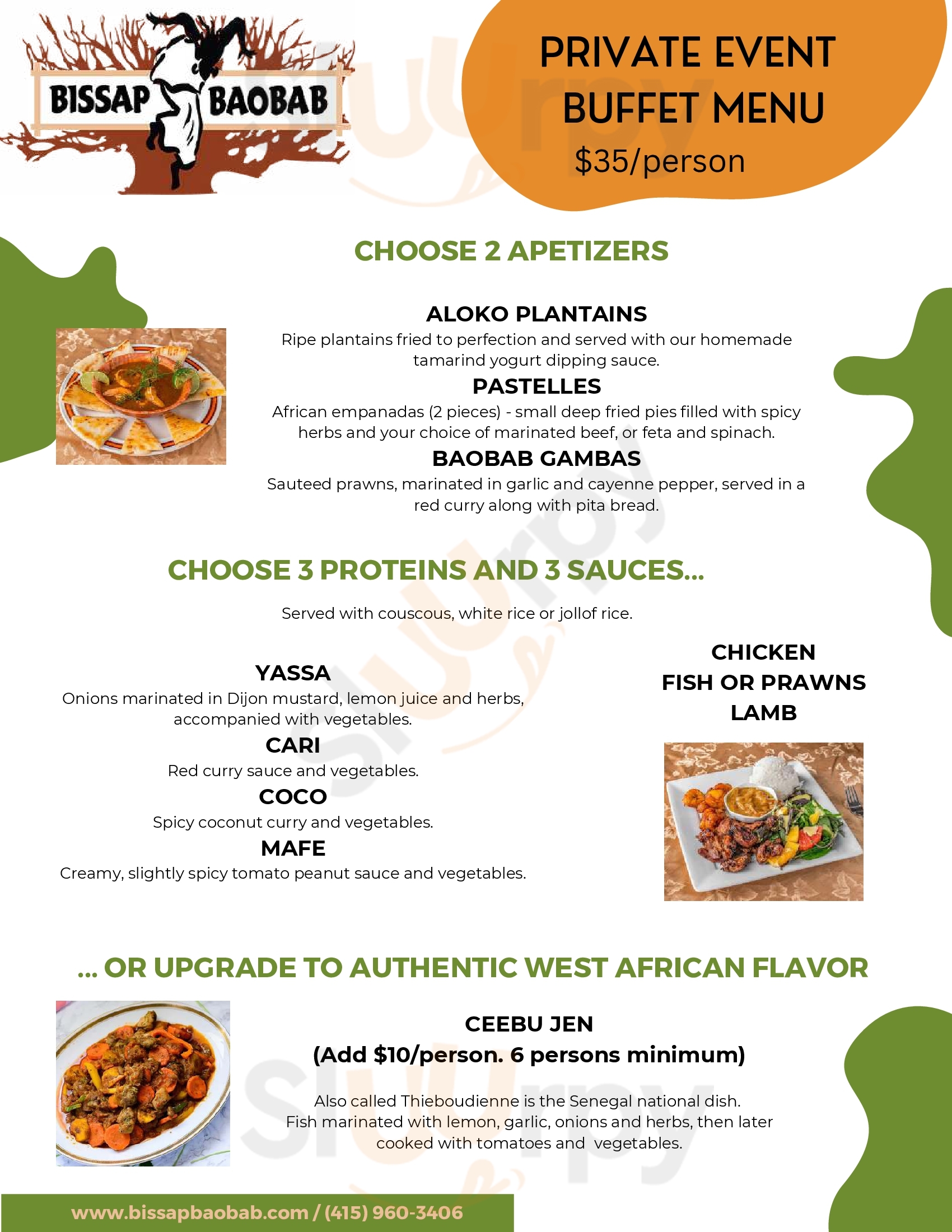 Bissap And Little Baobab San Francisco Menu - 1