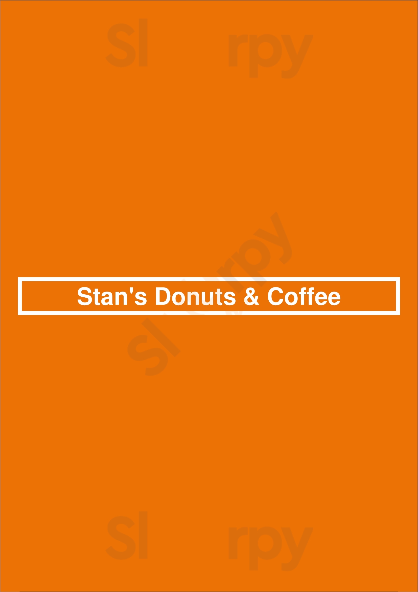 Stan's Donuts & Coffee Chicago Menu - 1
