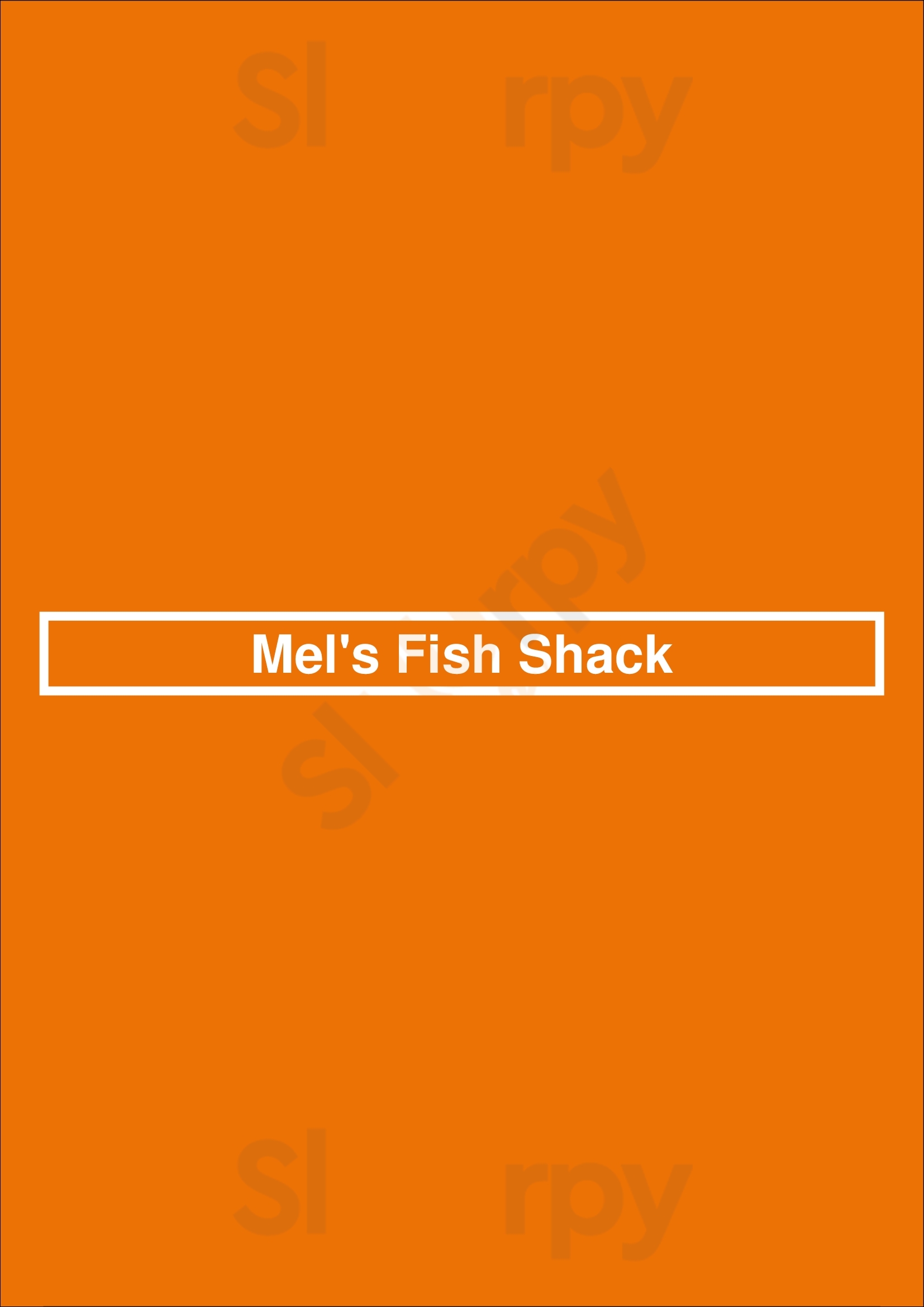Mel's Fish Shack Los Angeles Menu - 1