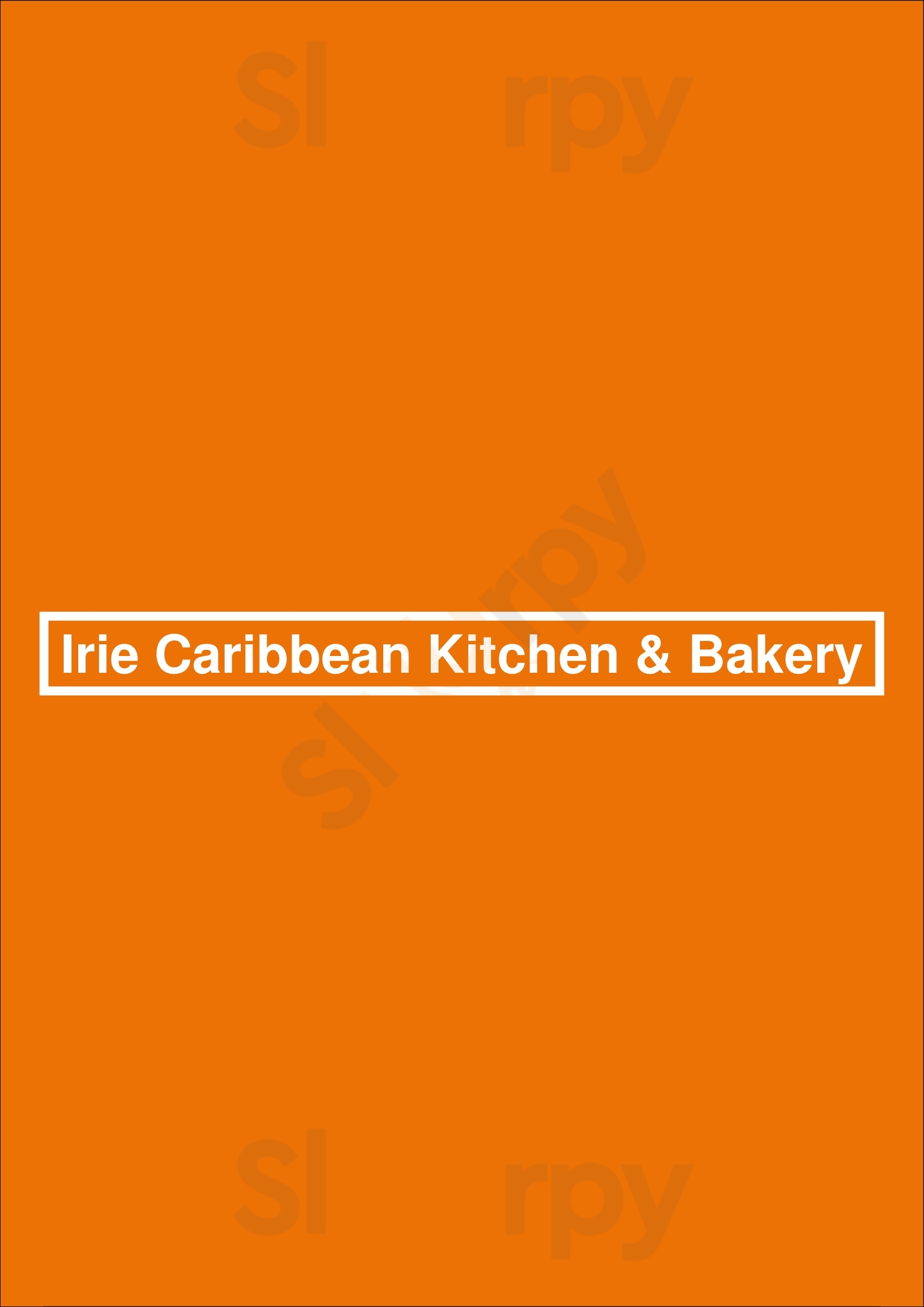 Irie Caribbean Kitchen & Bakery Brooklyn Menu - 1