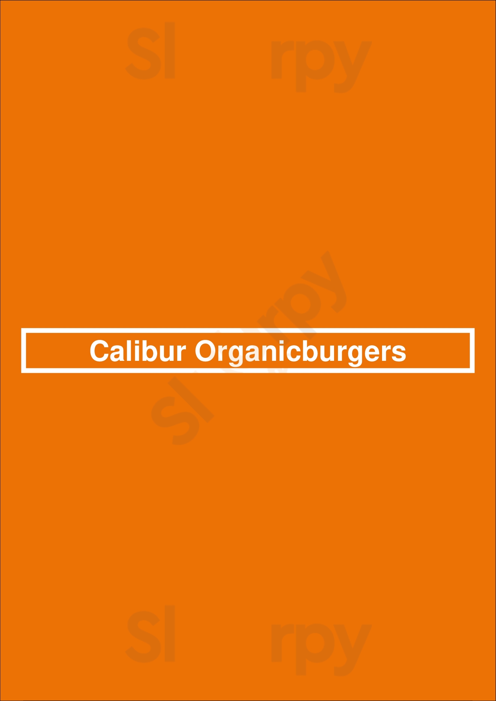Calibur San Francisco Menu - 1