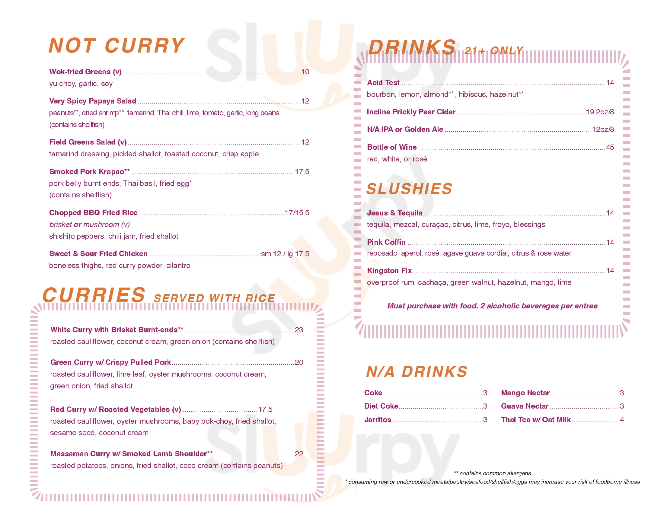 Kesone Laos Thai Bistro Portland Menu - 1