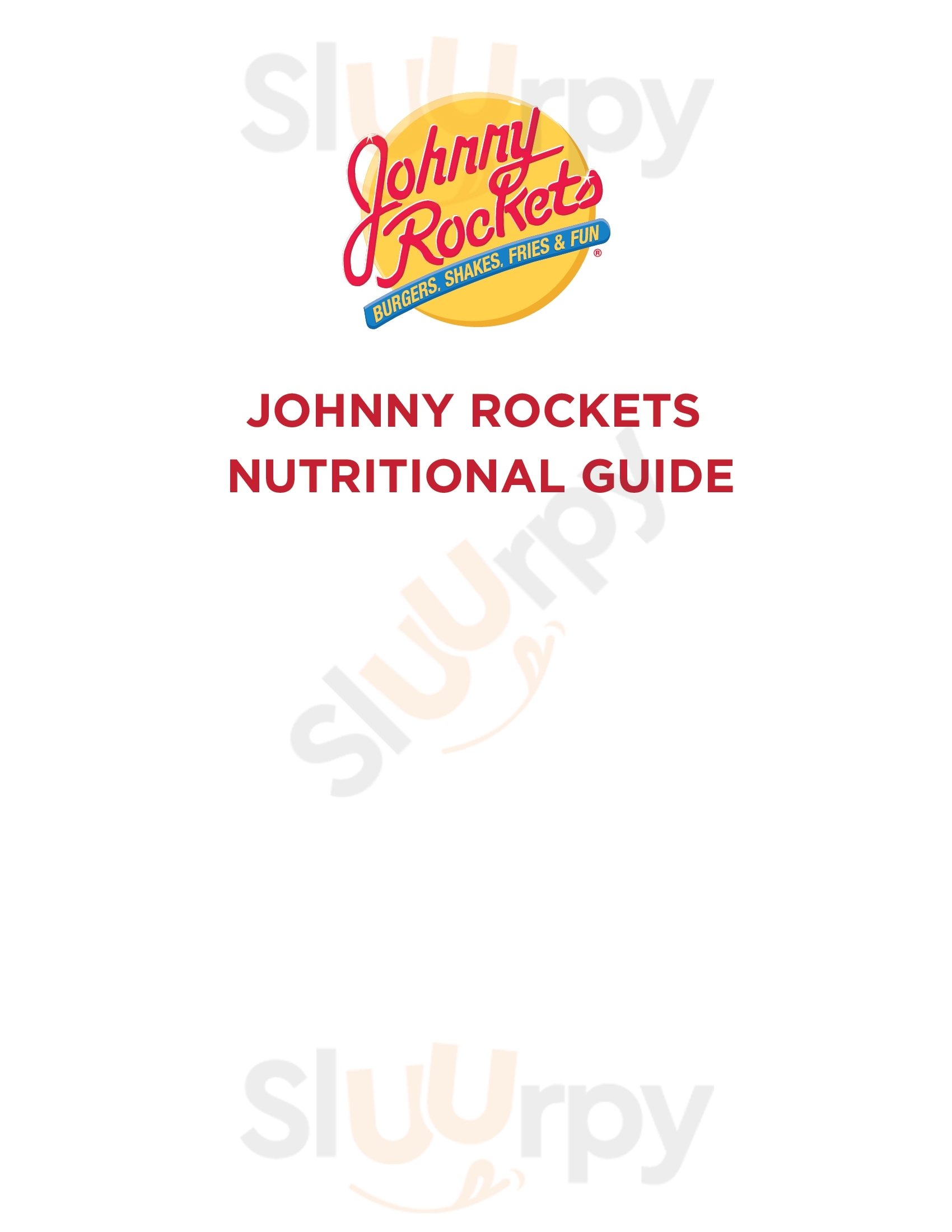 Main Menu - Johnny Rockets