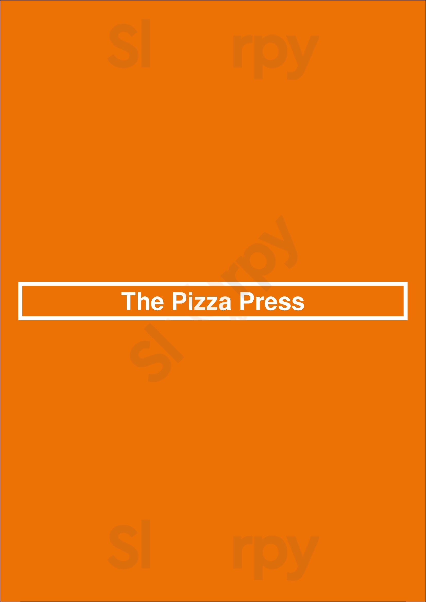 The Pizza Press Los Angeles Menu - 1