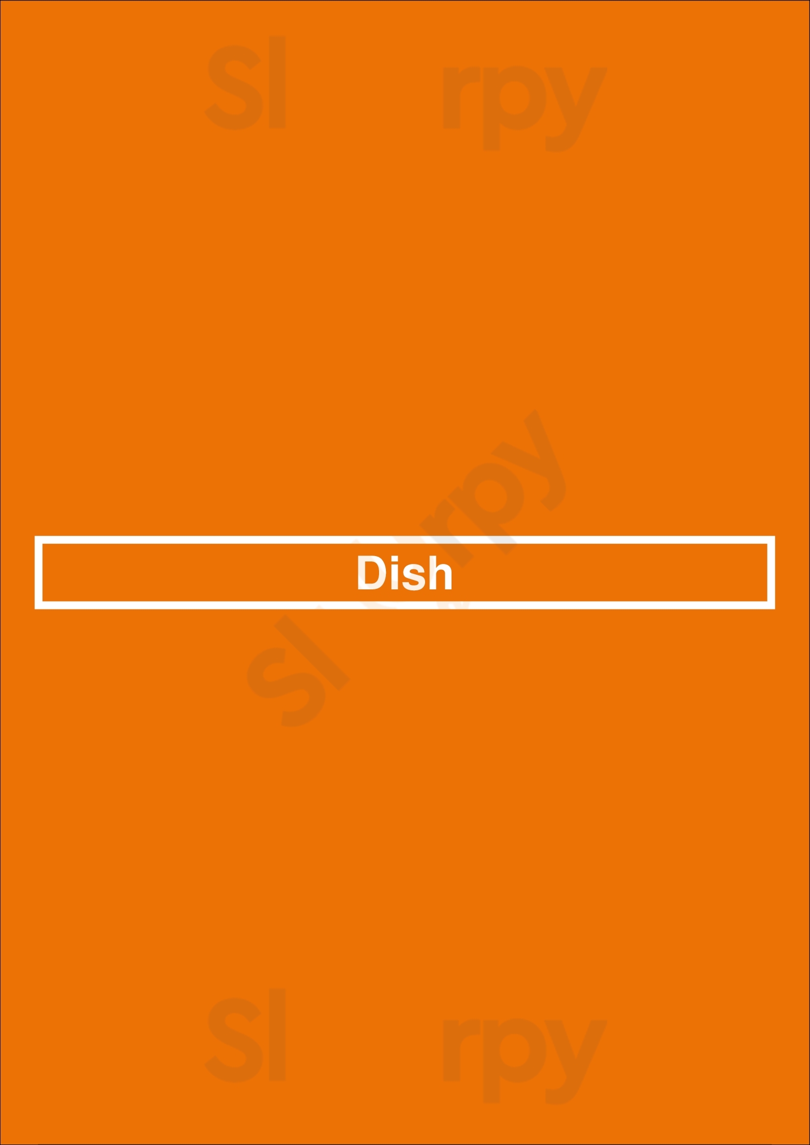 Main Menu - Dish